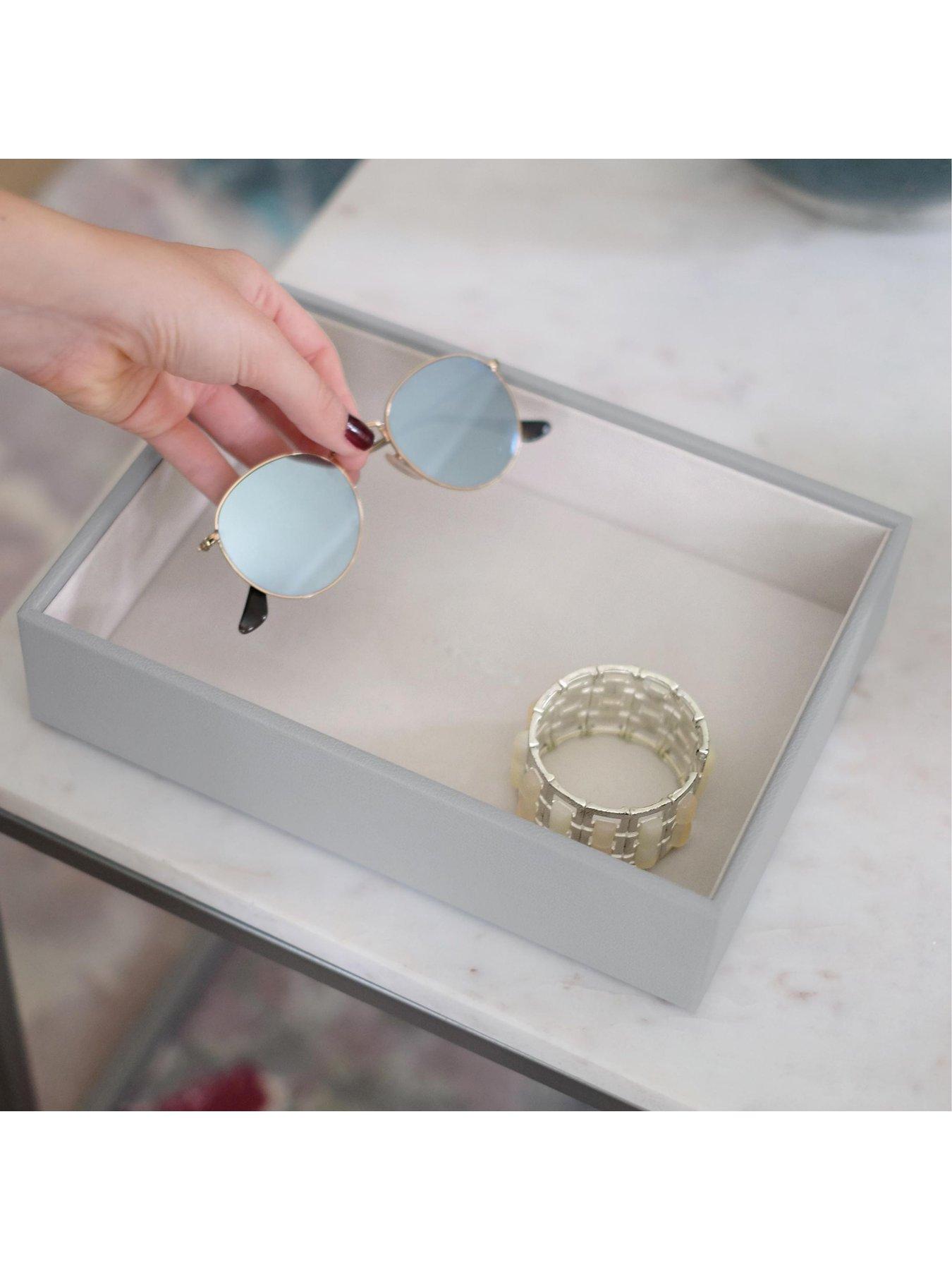  image of stackers-pebble-grey-classic-deep-open-jewellery-tray