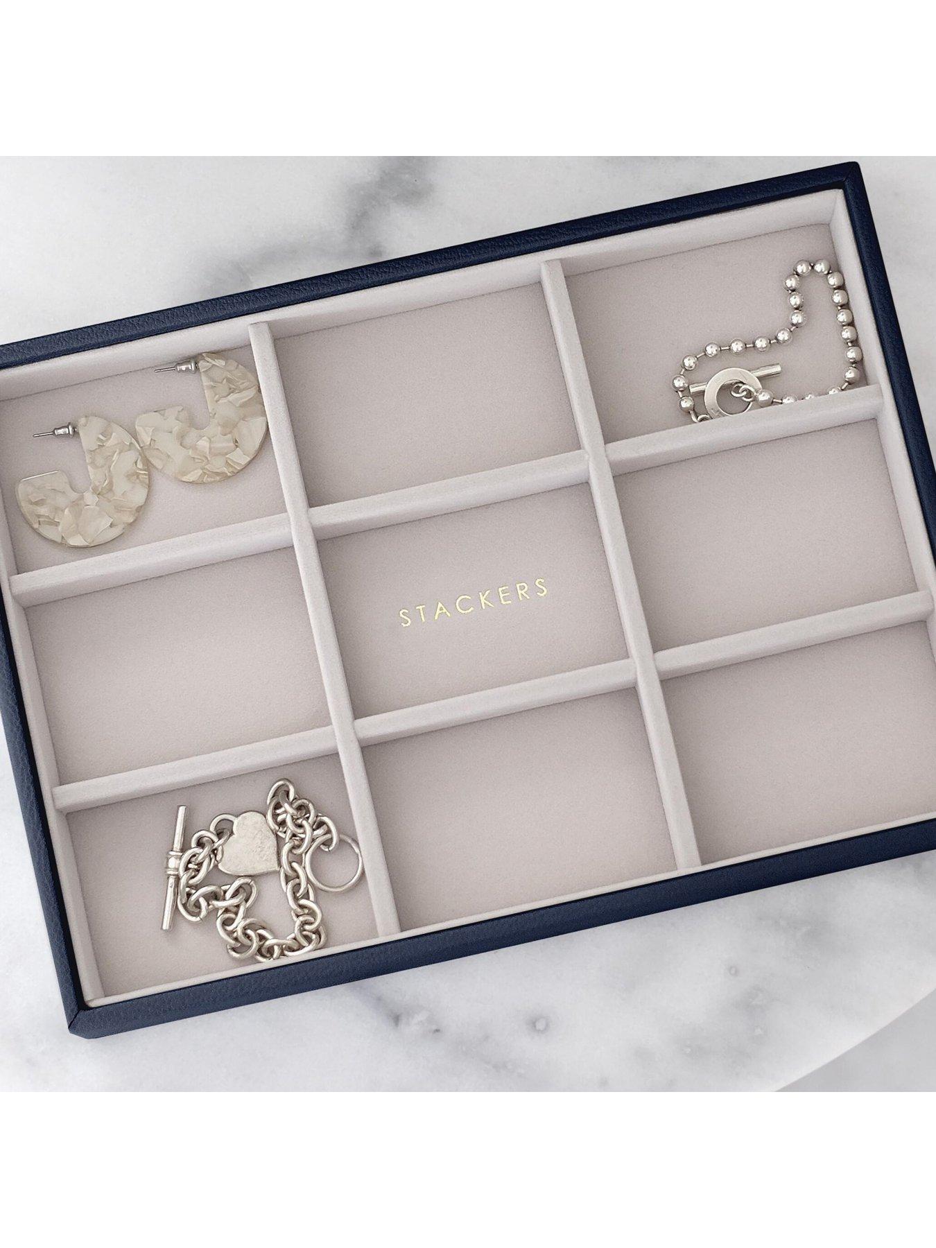 image of stackers-navy-blue-classic-statement-jewellery-tray