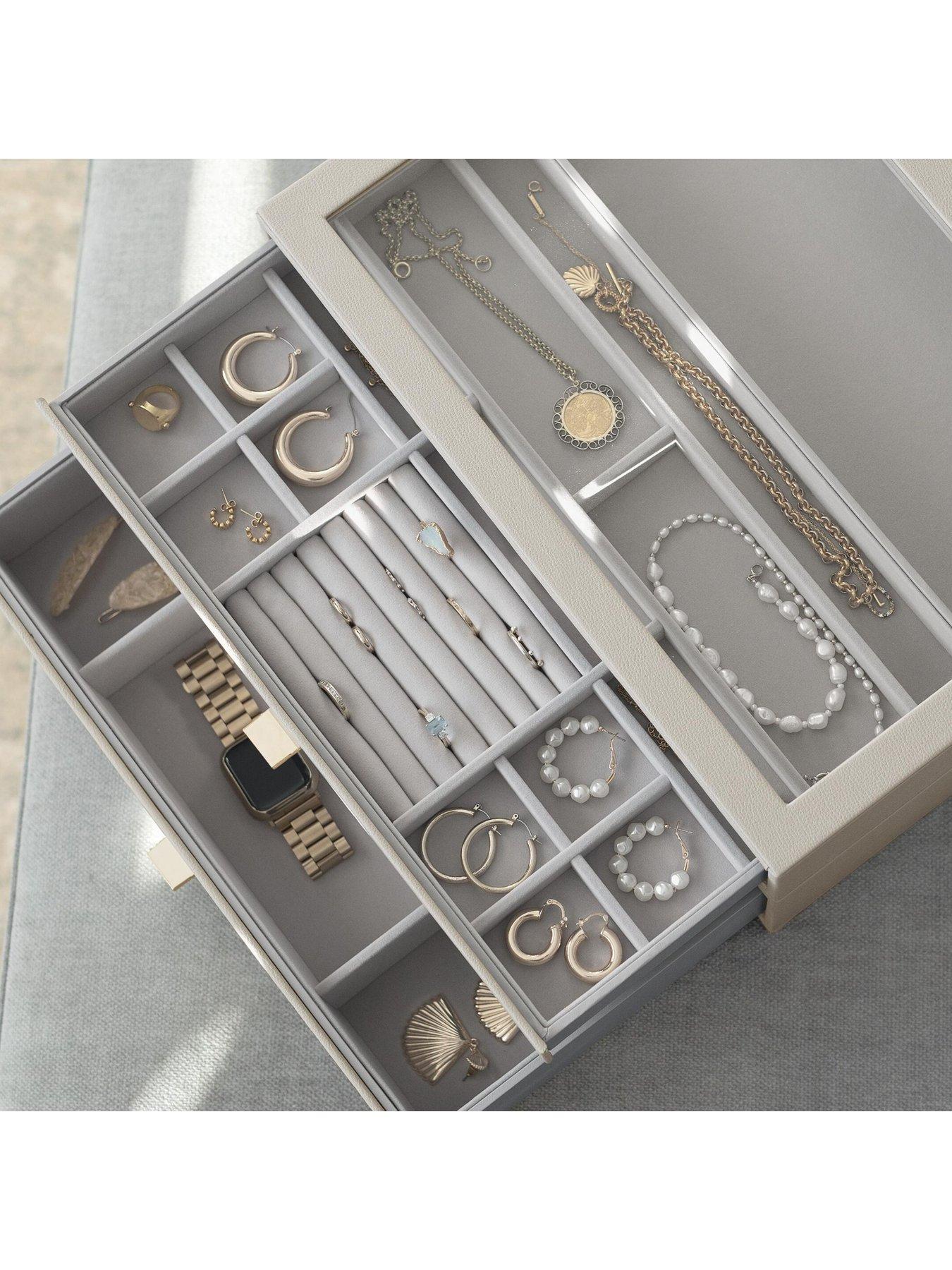 Image 4 of 4 of Stackers Oatmeal Supersize Jewellery Box - Set of 2 (with drawers)