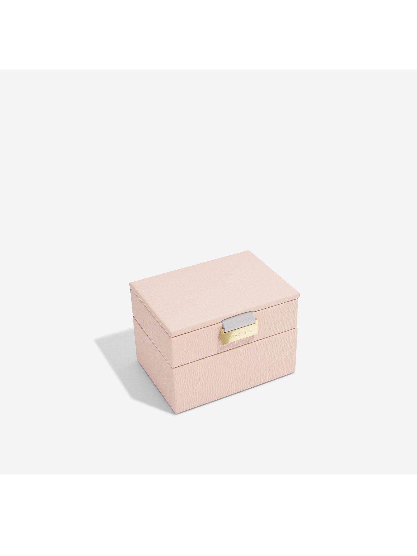 Image 2 of 3 of Stackers Blush Pink Micro Jewellery Box