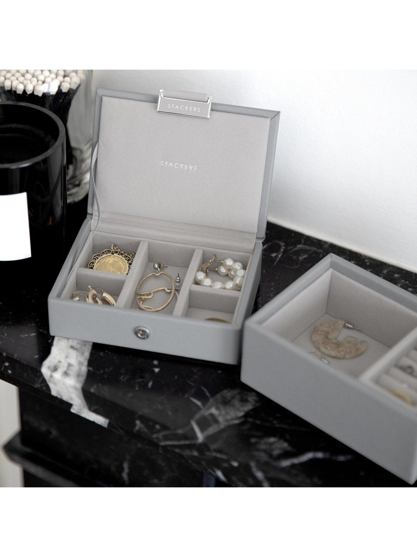 Image 3 of 3 of Stackers Pebble Grey Micro Jewellery Box