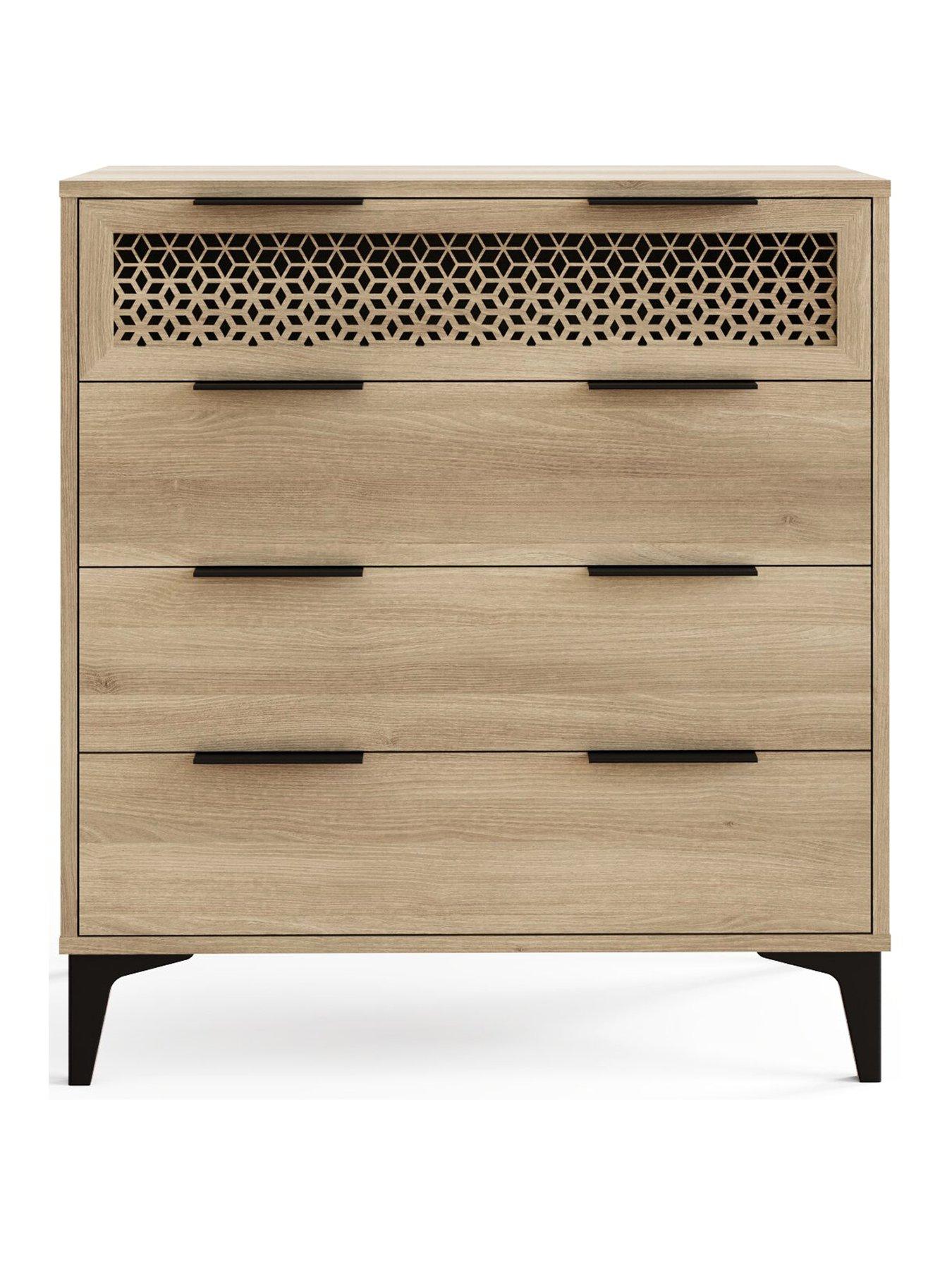 Image 2 of 7 of GFW Ezra 4 Drawer Chest Oak