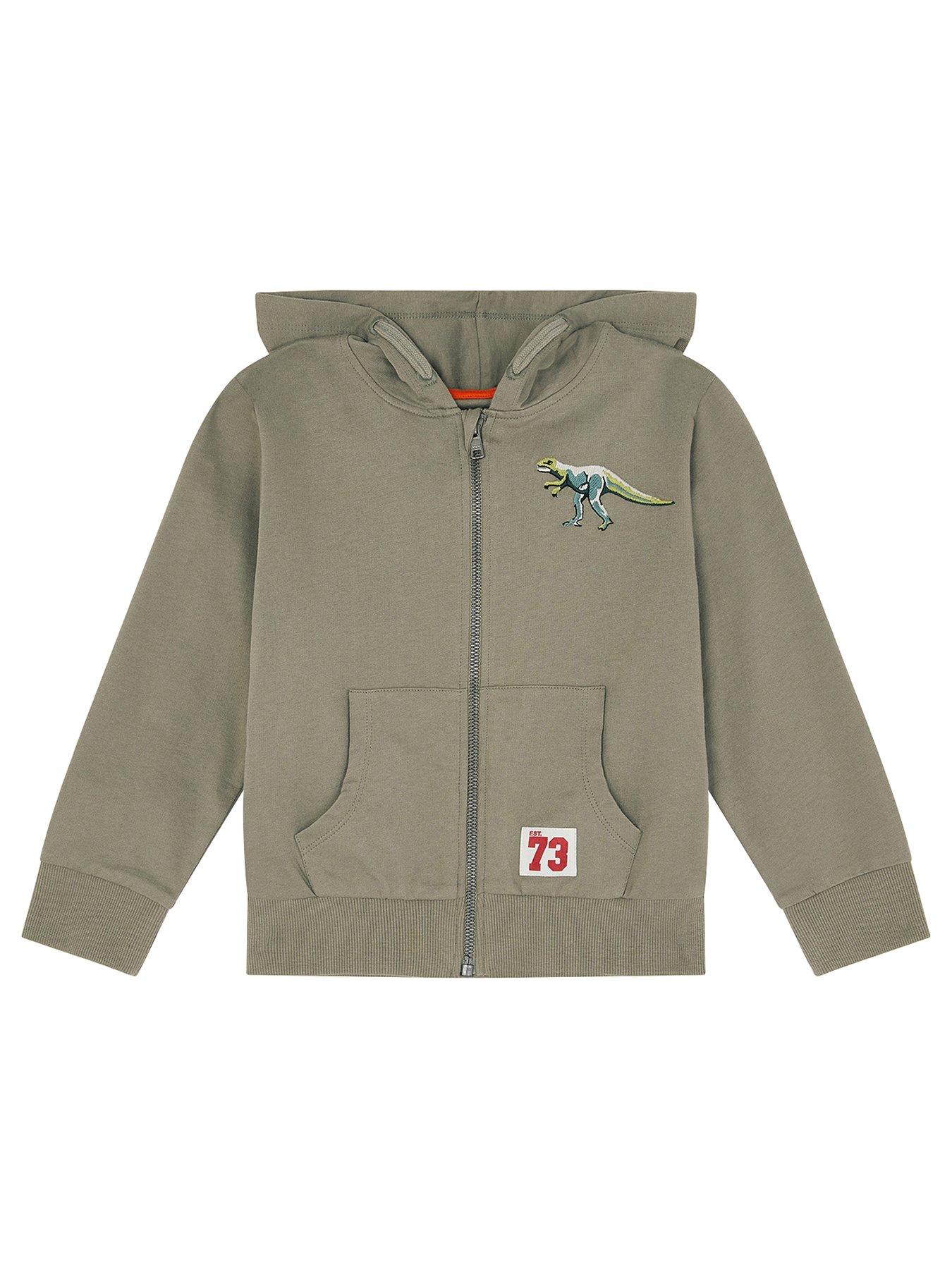 undefined Boys Zip Up Hoody - Green