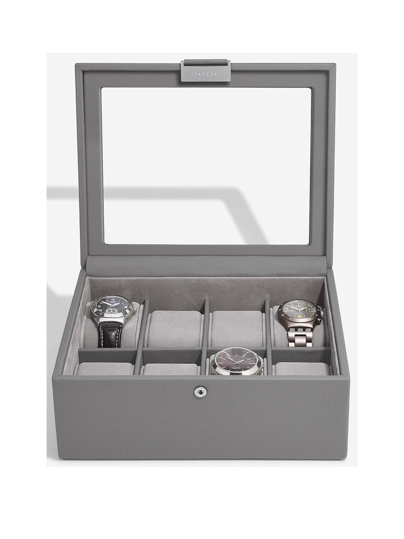 undefined Slate Grey 8 Piece Watch Box