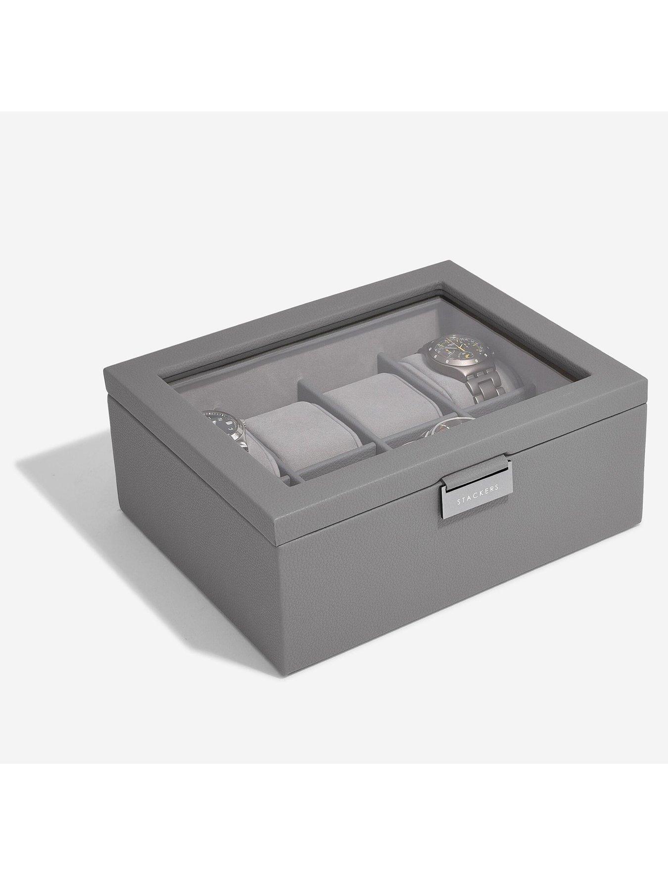 Image 2 of 3 of Stackers Slate Grey 8 Piece Watch Box