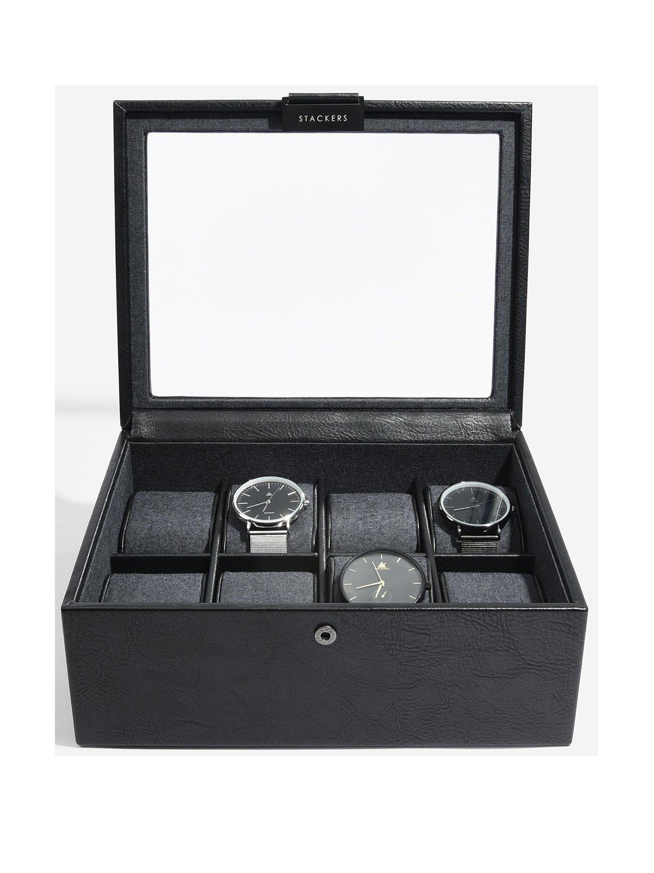 undefined Black 8 Piece Watch Box