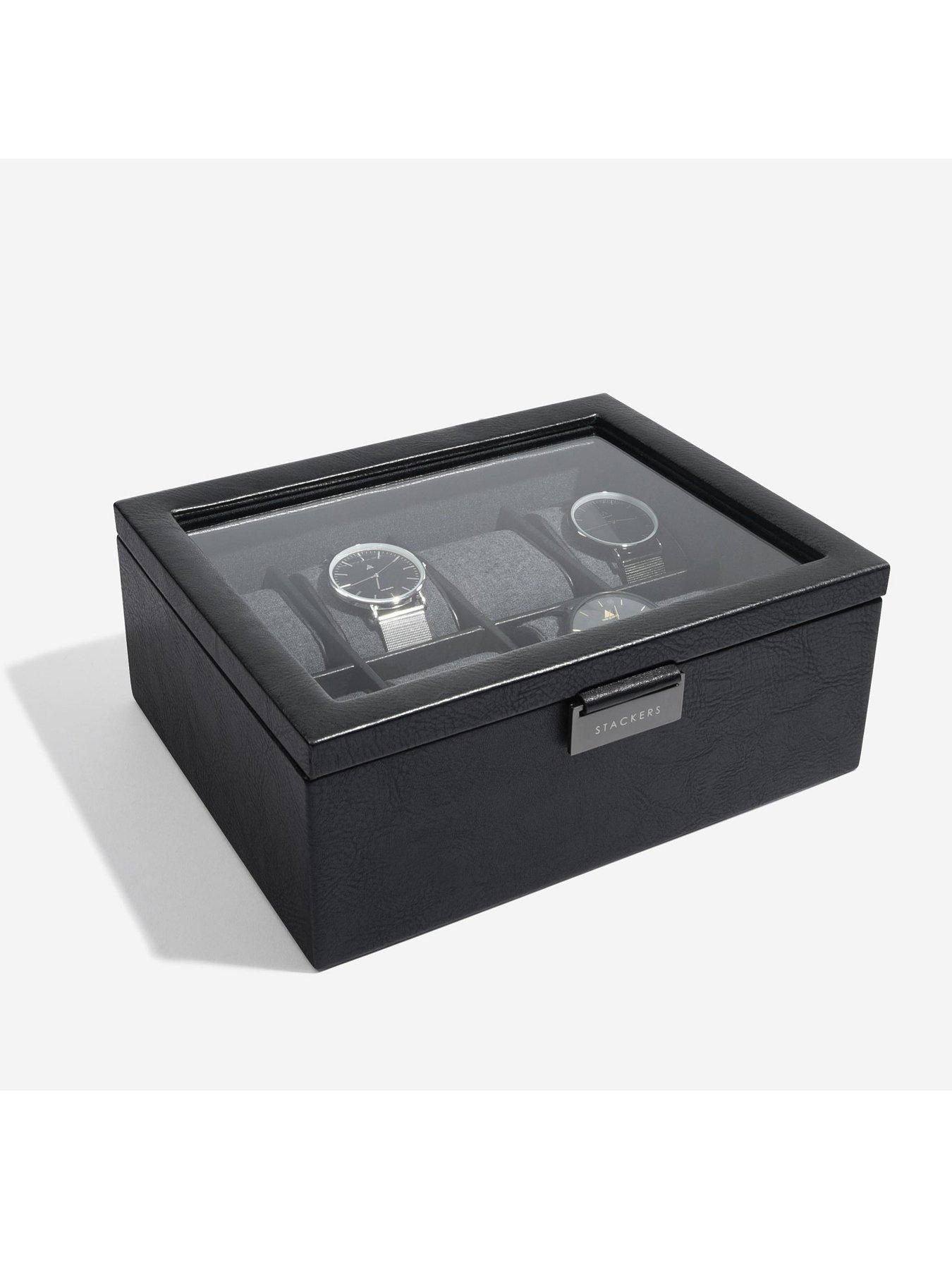 Image 2 of 3 of Stackers Black 8 Piece Watch Box