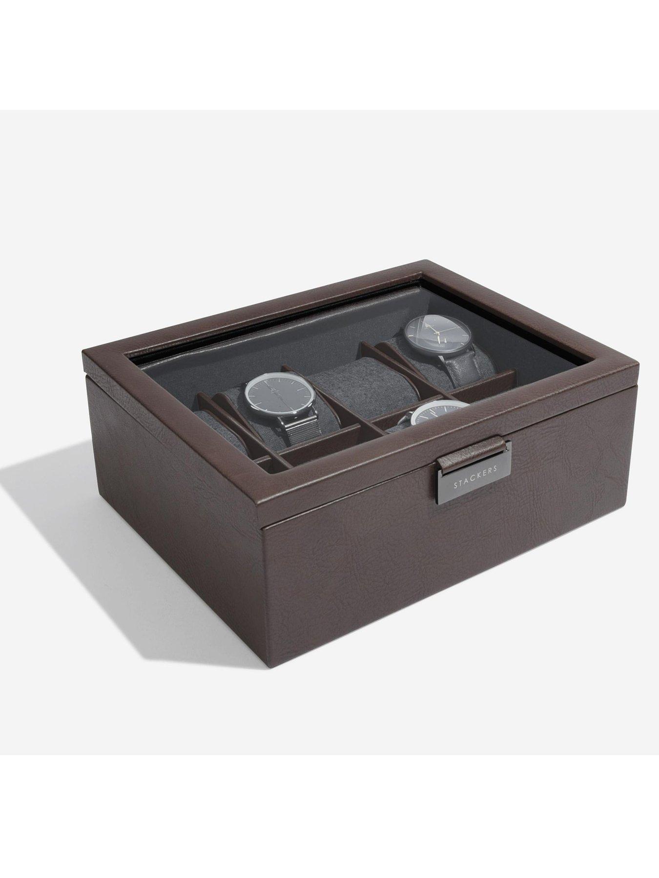 Image 2 of 3 of Stackers Brown 8 Piece Watch Box