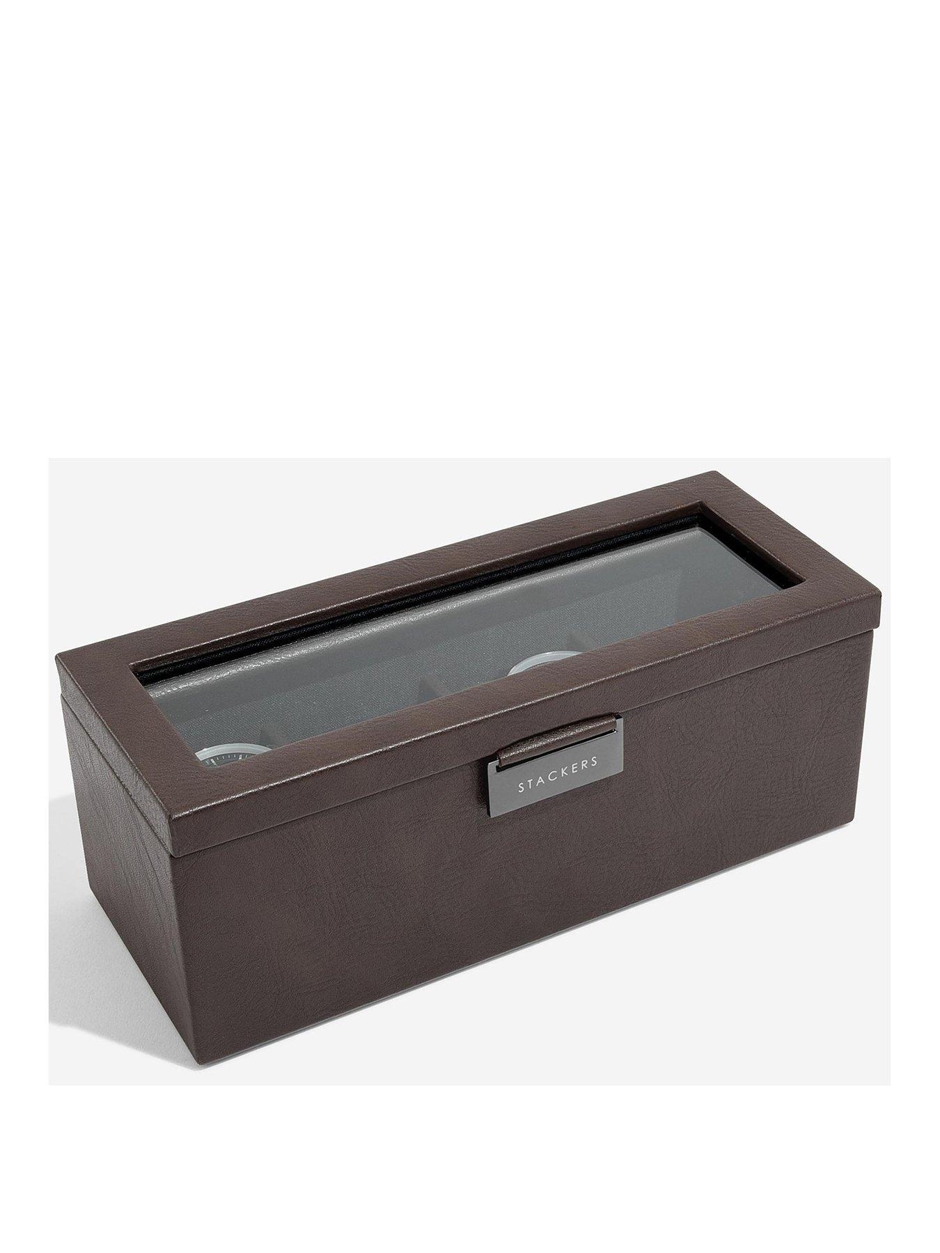 undefined Brown 4 Piece Watch Box