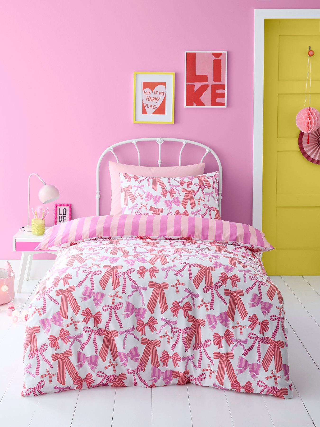 Image 1 of 3 of Bedlam Bow and Stripes -Easy Care Duvet Cover Set