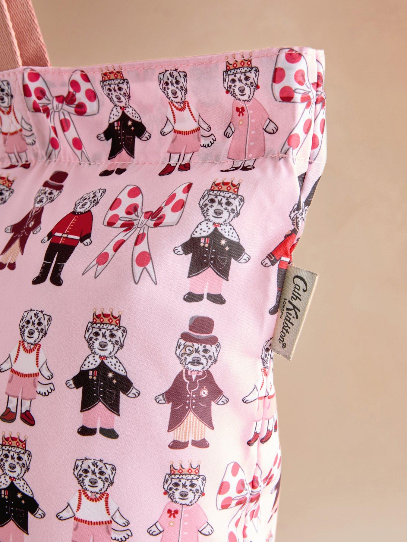 Image 3 of 4 of Cath Kidston London Dogs Large Foldaway Tote Bag - Pink