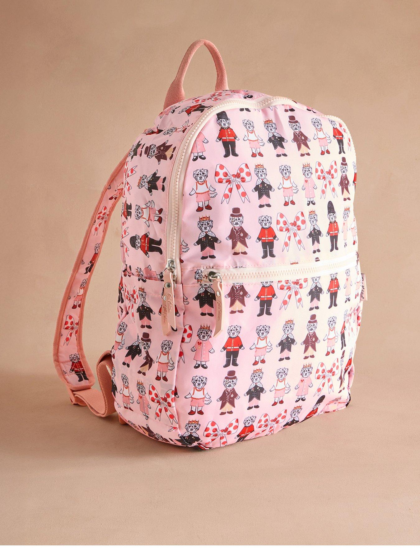 Cath Kidston London Dogs Print Foldaway Backpack - Pink