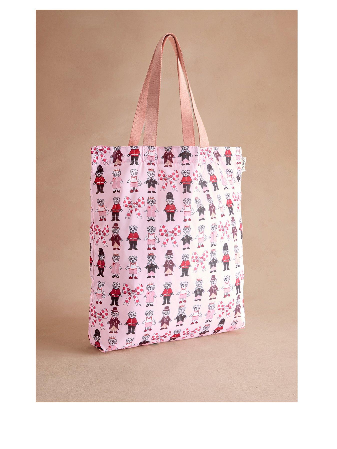Image 1 of 3 of Cath Kidston London Dogs Foldaway Tote Bag - Pink
