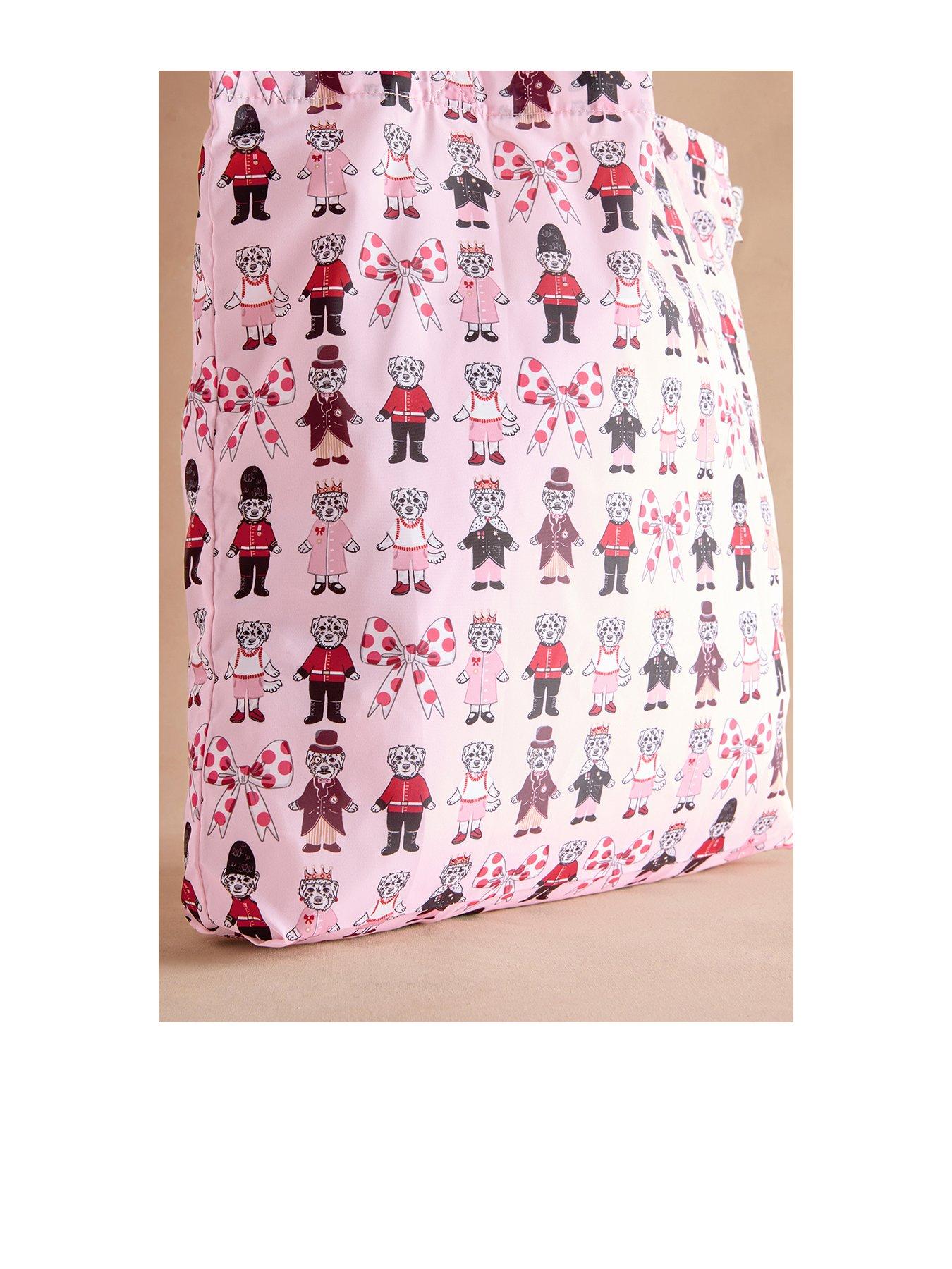 Image 2 of 3 of Cath Kidston London Dogs Foldaway Tote Bag - Pink