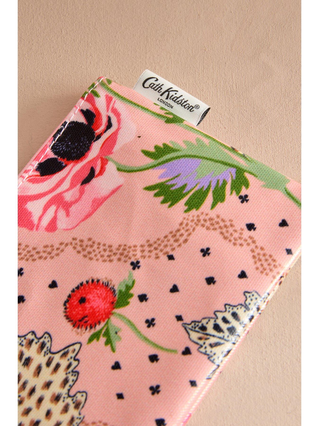 Image 3 of 5 of Cath Kidston Leopard Poppies Zip-up 100% Cotton Purse - Pink