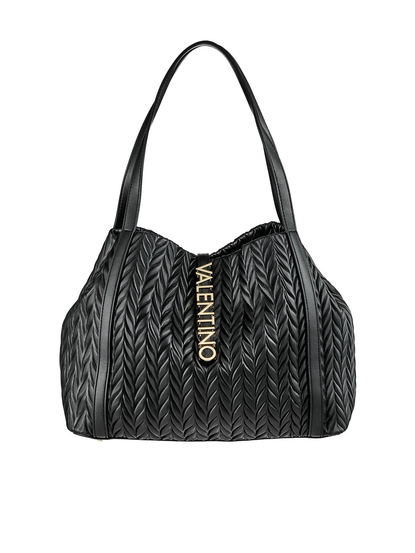  image of valentino-fania-nero-quilted-chevron-shoulder-bag-black