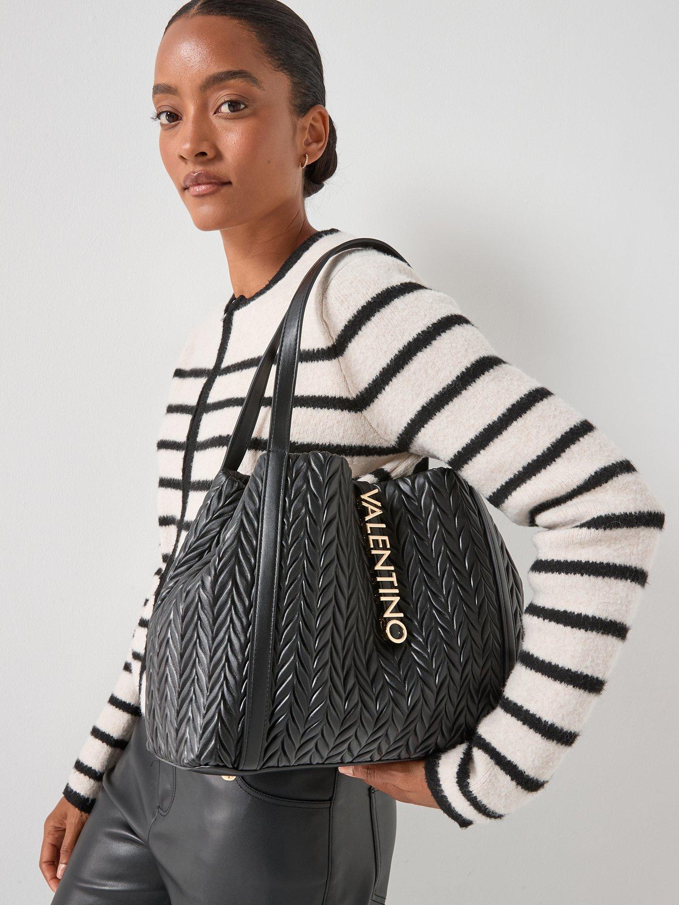  image of valentino-fania-nero-quilted-chevron-shoulder-bag-black