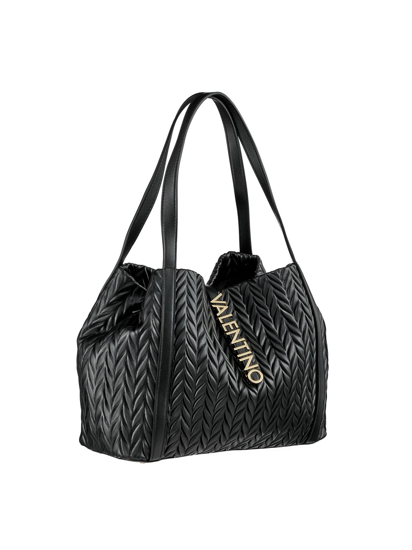  image of valentino-fania-nero-quilted-chevron-shoulder-bag-black