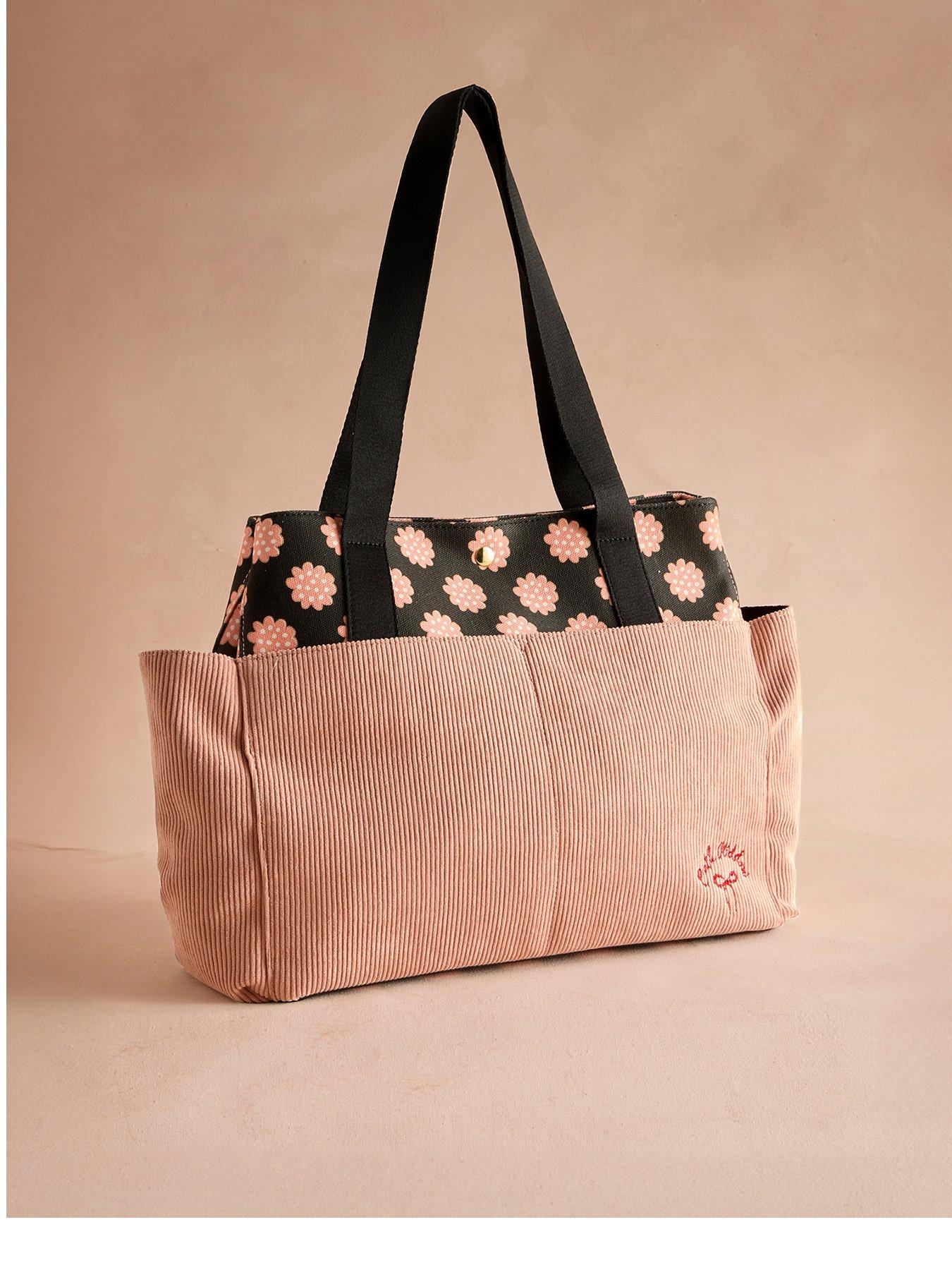  image of cath-kidston-posey-spot-boxy-cord-tote-bag-black