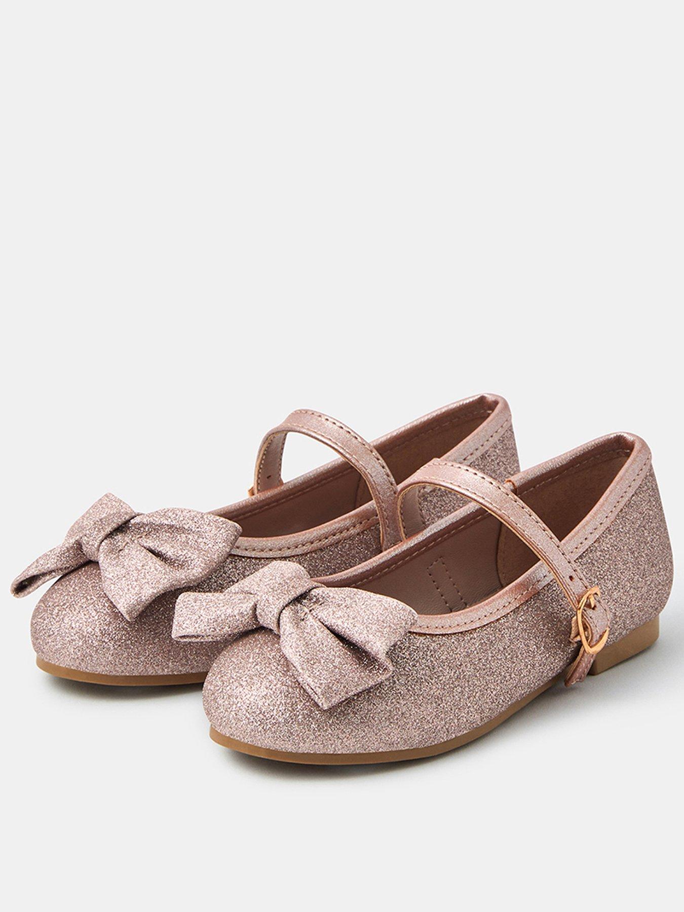 undefined Girls Glittery Party Shoes - Pink