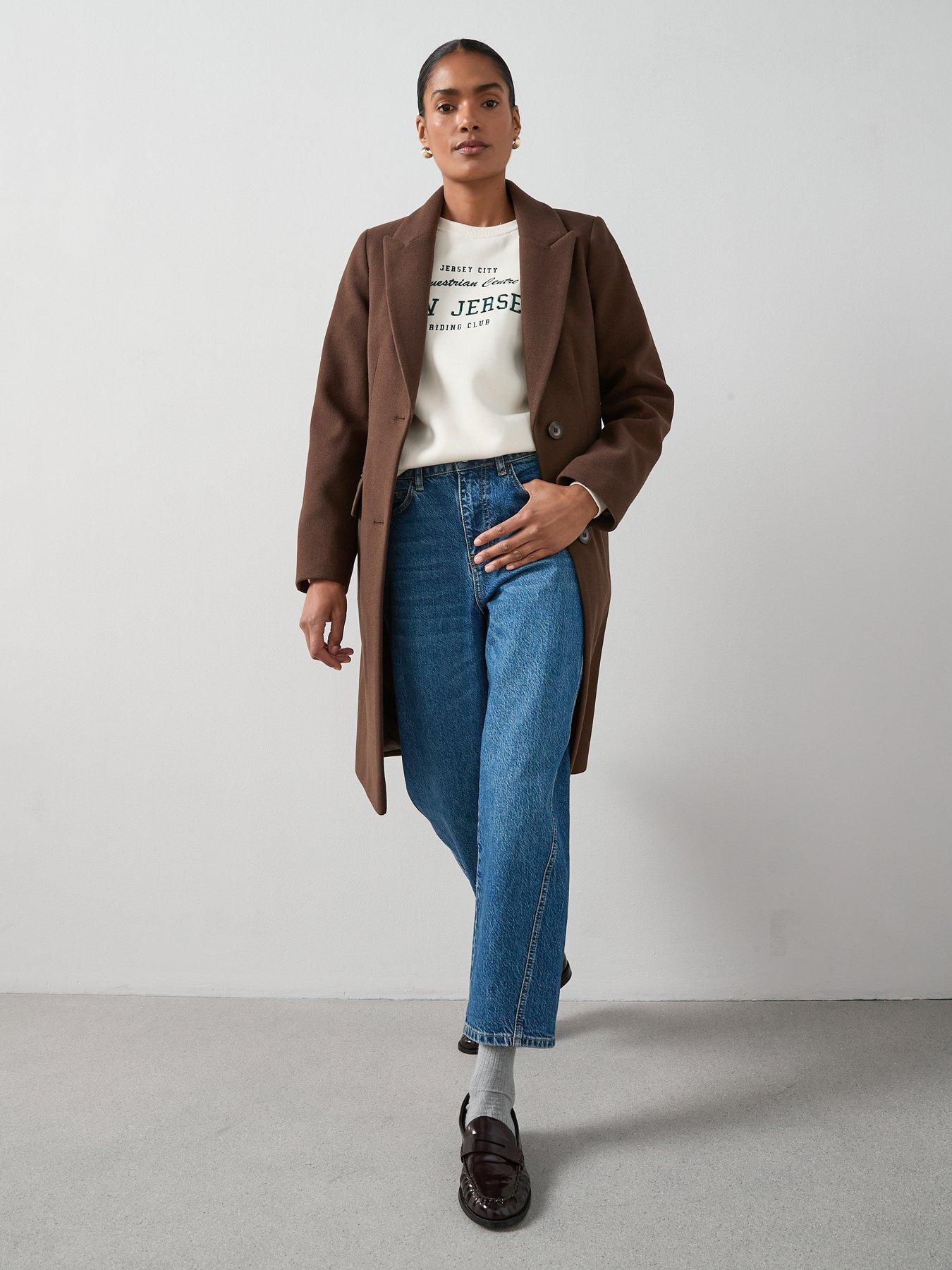 Image 3 of 6 of V by Very Carrot Fit High Waist Jeans - Dark Wash