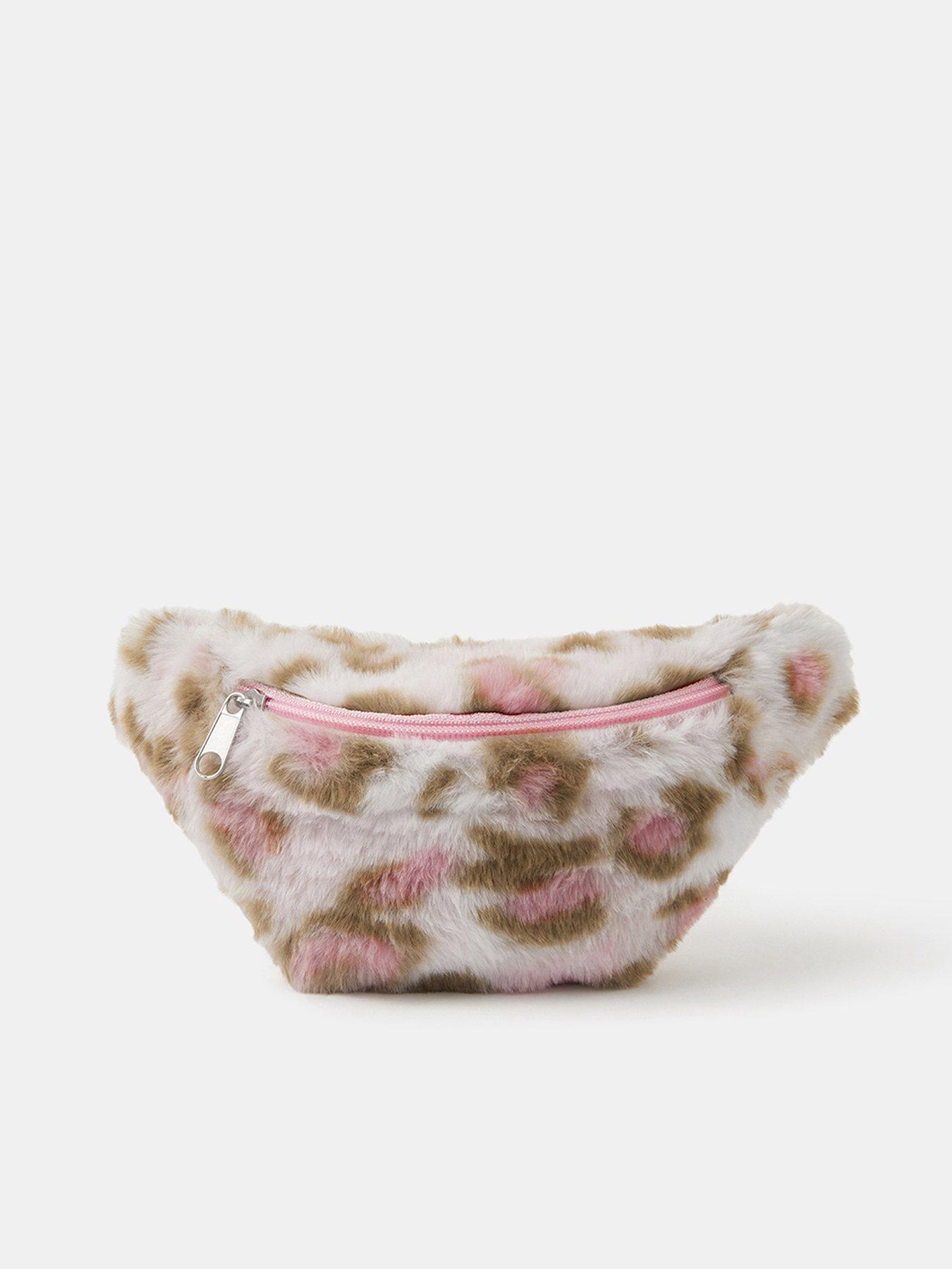 undefined Girls Furry Leopard Belt Bag - Multi