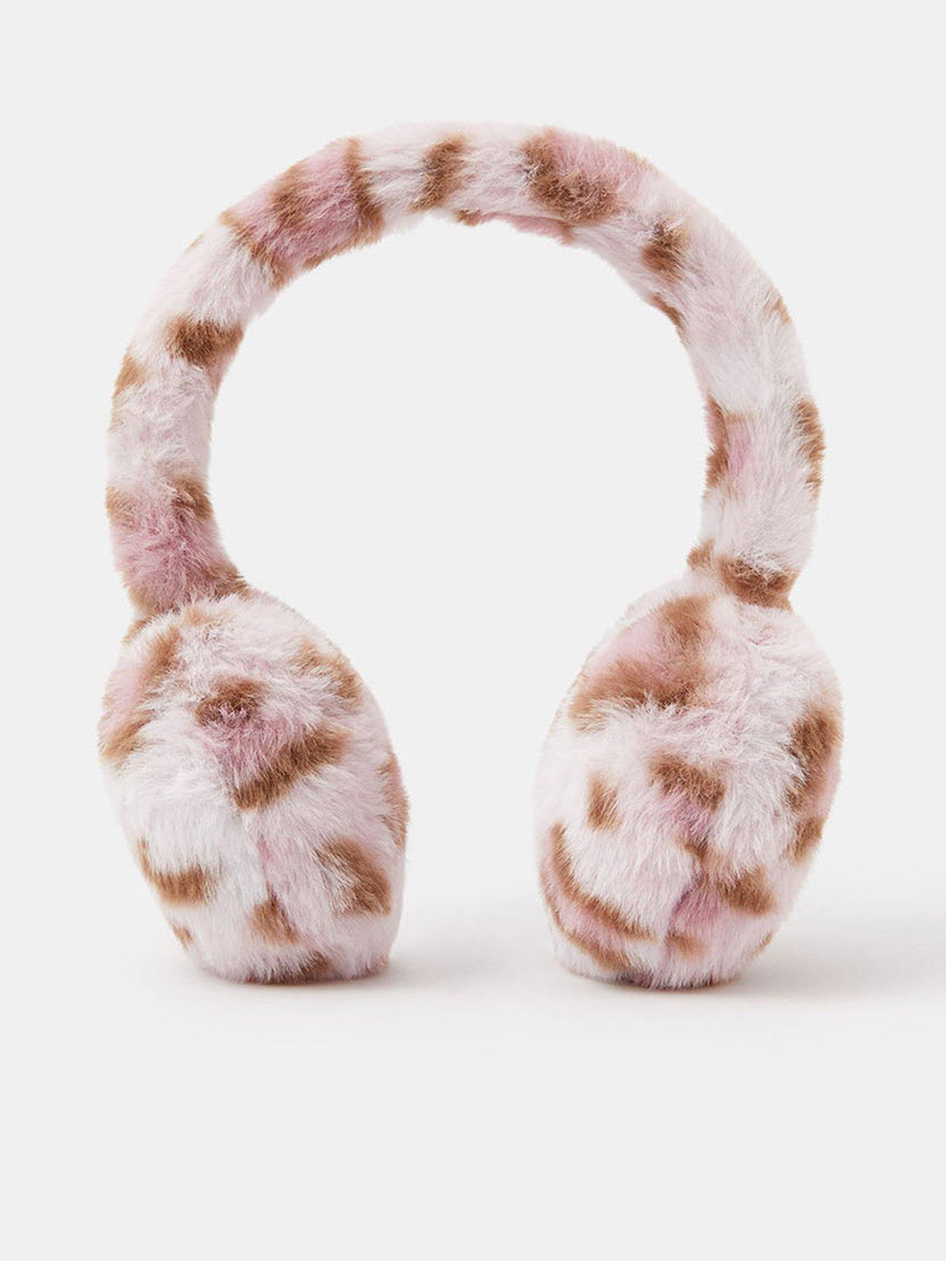 undefined Girls Leopard Earmuffs - Pink