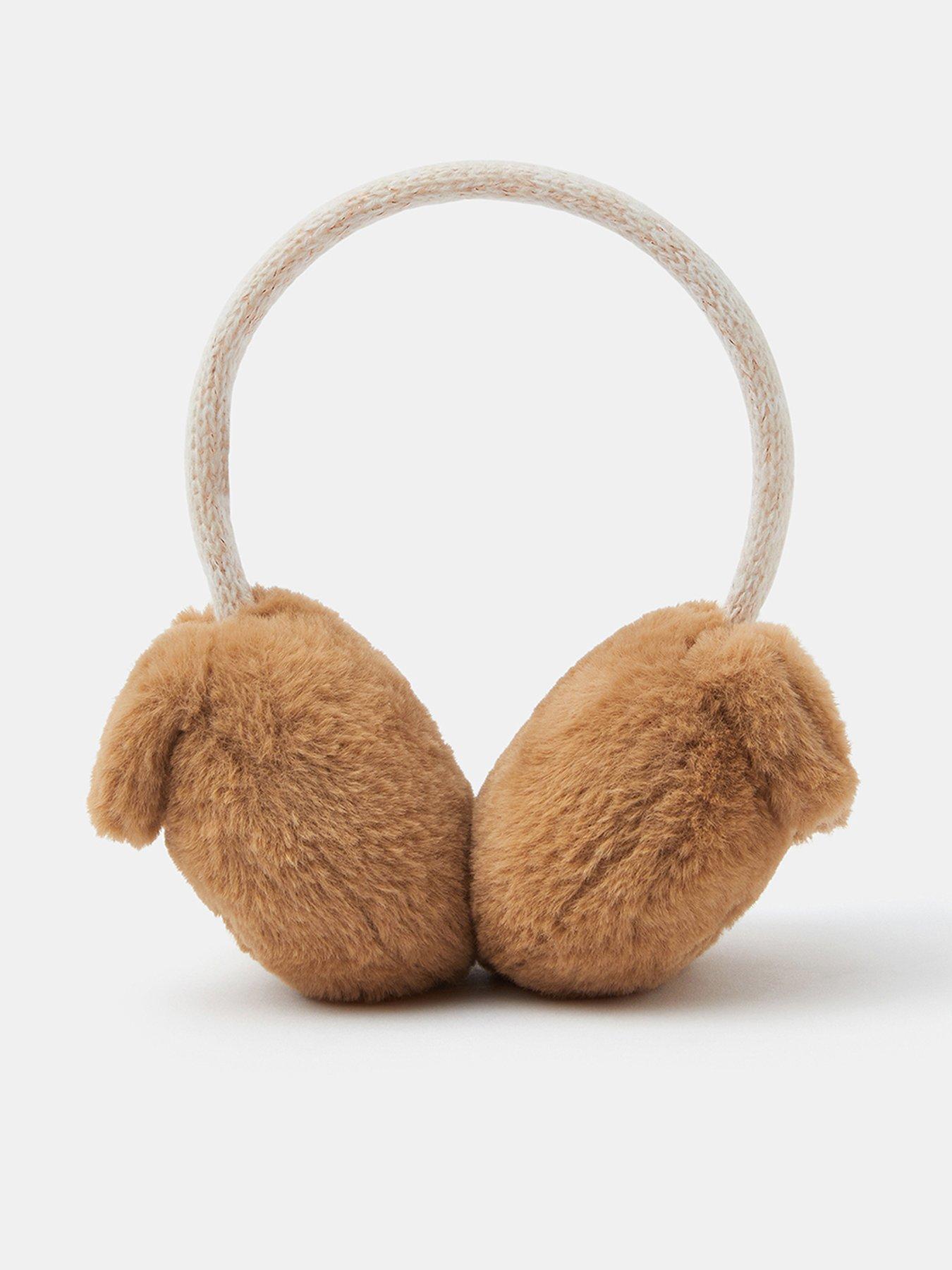 undefined Girls Sausage Dog Earmuffs - Brown