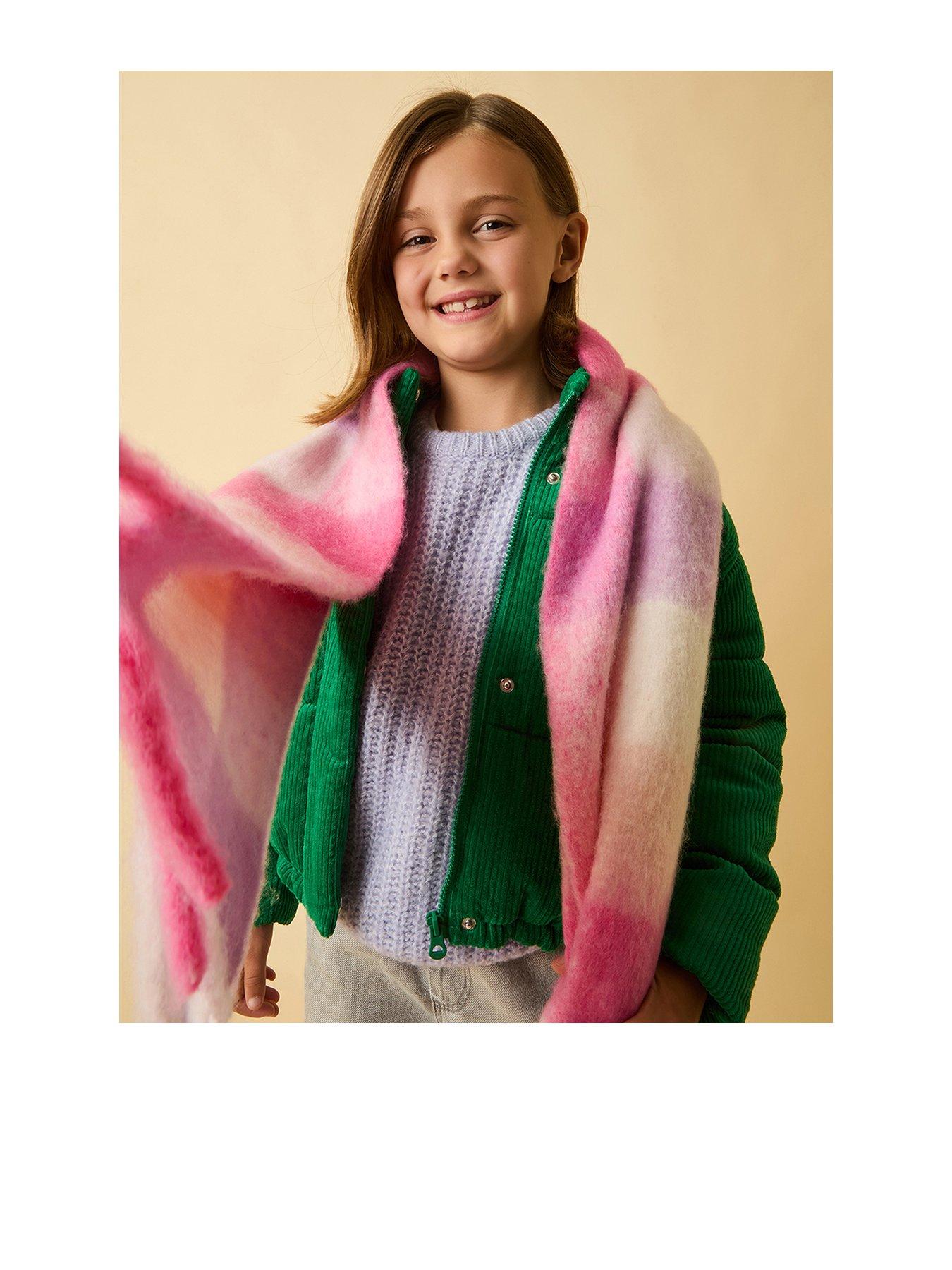 Accessorize Girls Check Blanket Scarf - Multi