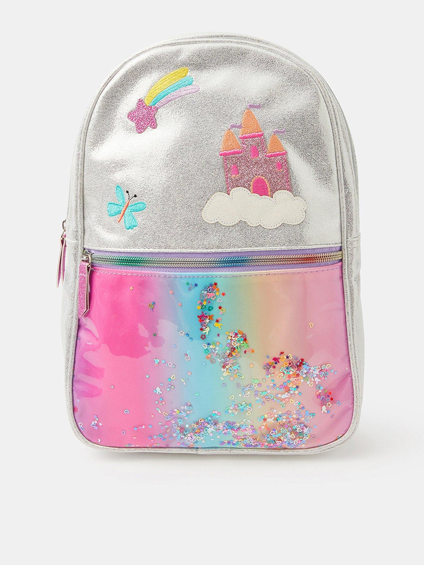 Image 1 of 4 of Accessorize Girls Castle Backpack - Silver