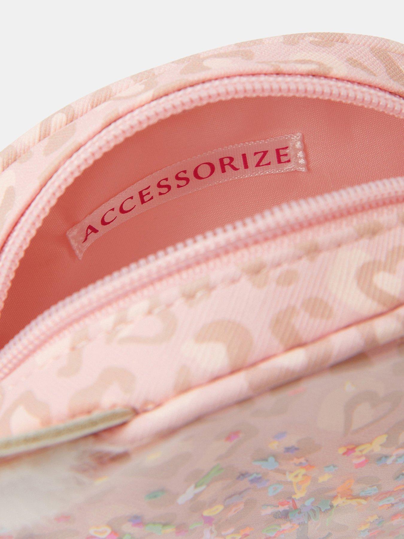 Image 4 of 4 of Accessorize Girls Sequin Cat Cross Body Bag - Pink