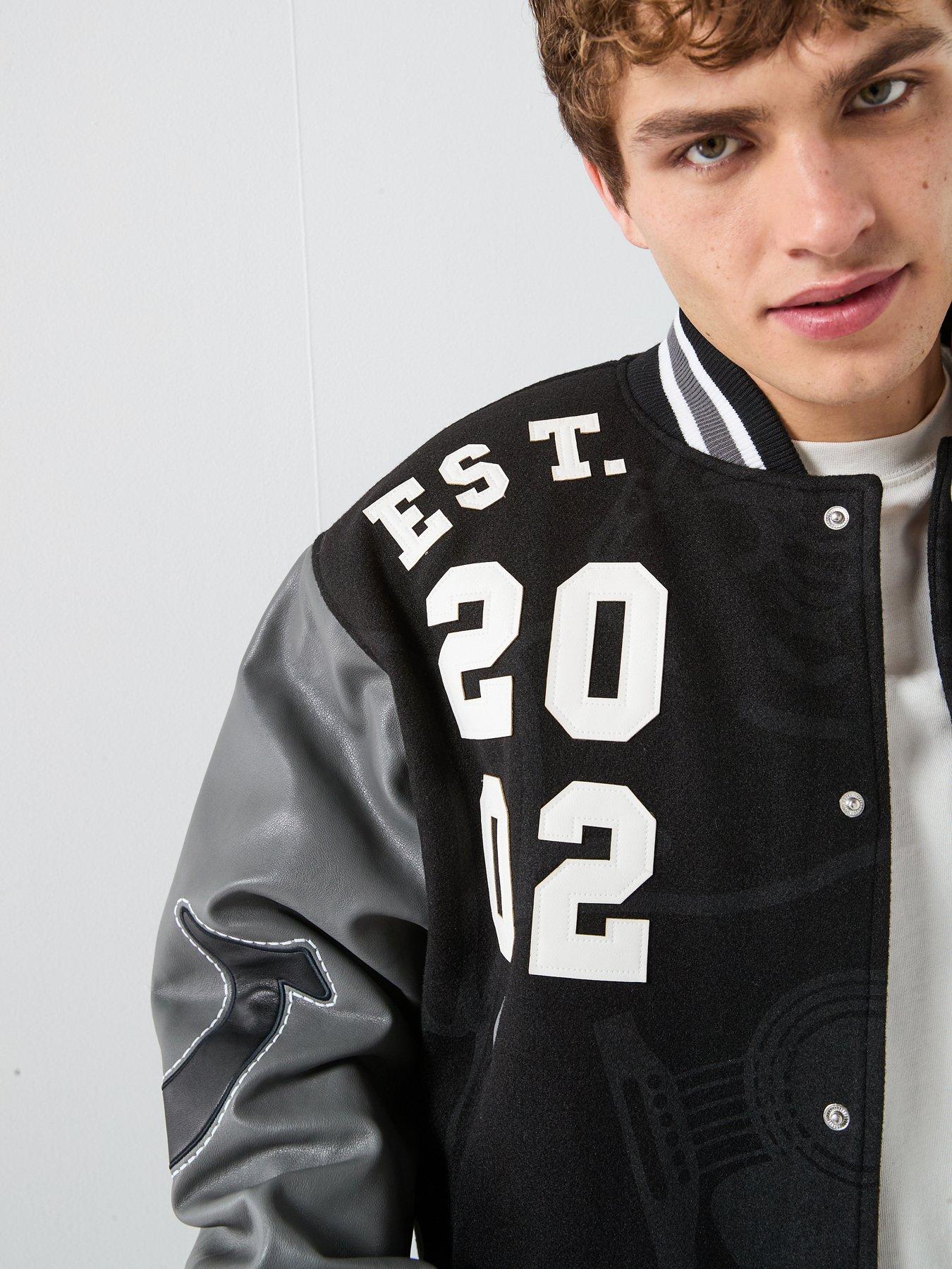  image of true-religion-buddha-varsity-jacket-black