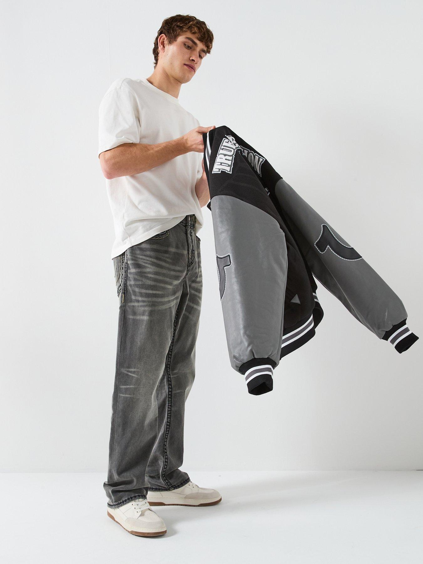  image of true-religion-buddha-varsity-jacket-black