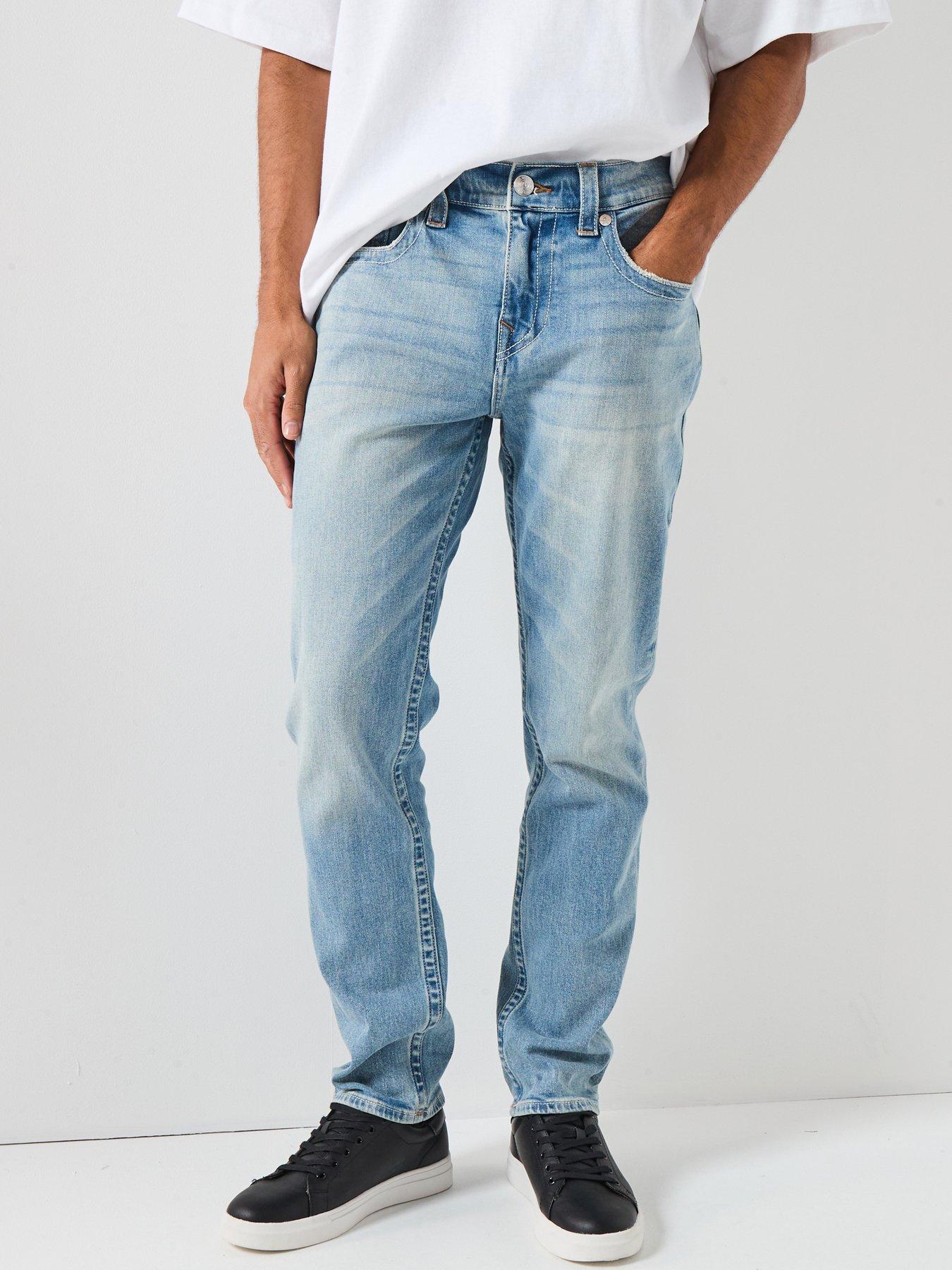 TRUE RELIGION Geo No Flap Slim Tapered Fit Jeans - Black