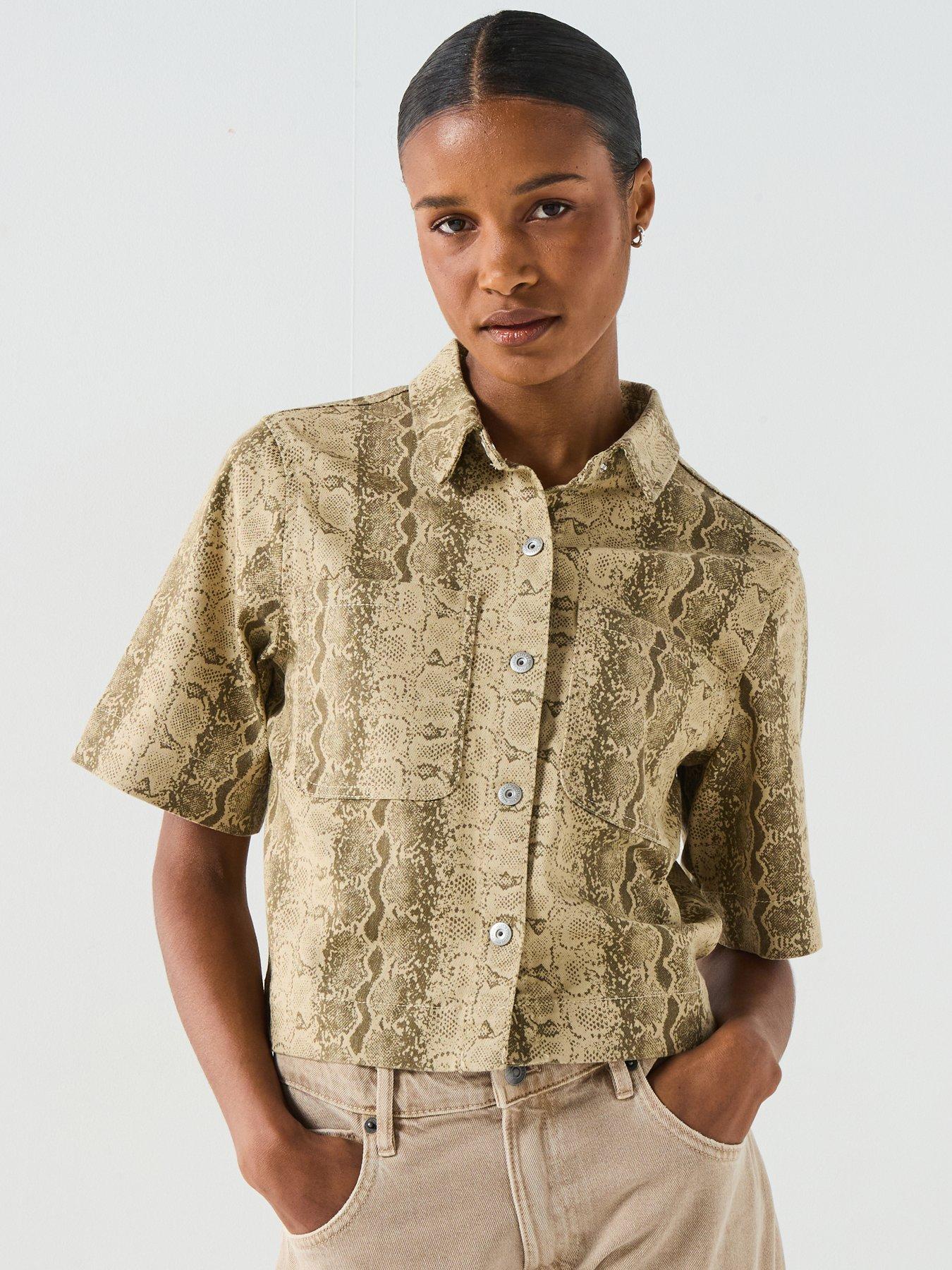 undefined Salume Short Sleeve Denim Shirt - Multi
