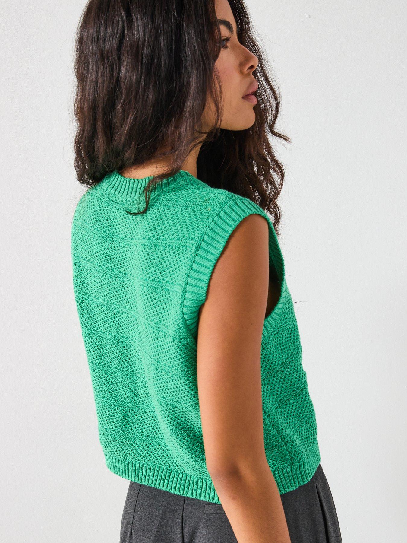 Image 4 of 5 of PIECES Pcjena Sl O-neck Knit Vest Bc