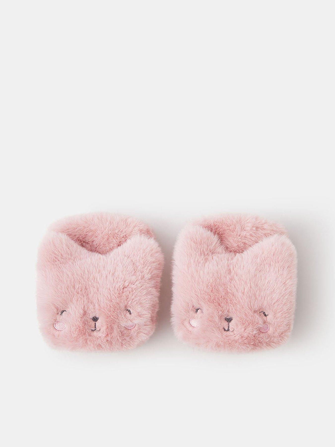 undefined Girls Fluffy Cat Mittens - Pink