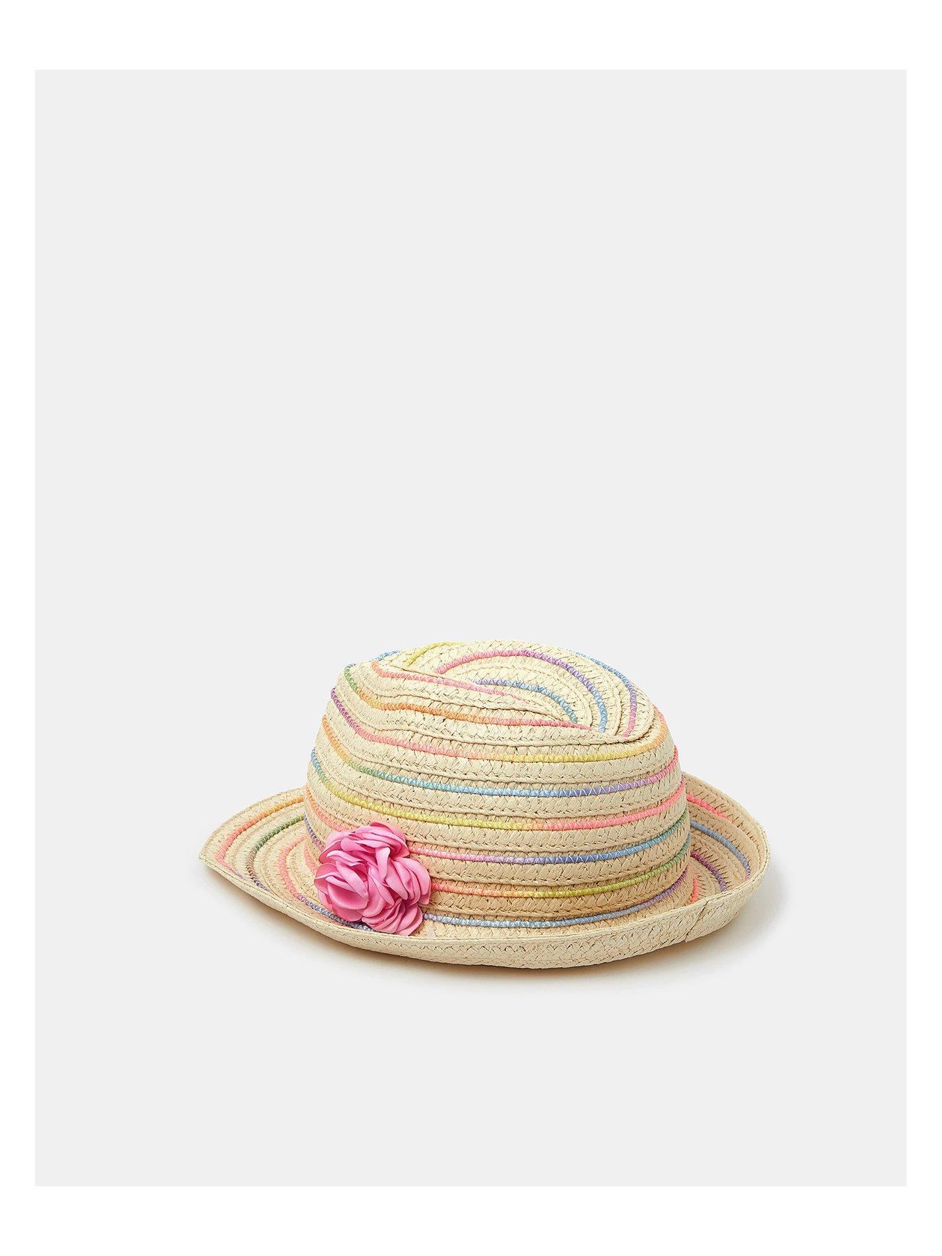 Image 2 of 3 of Accessorize Girls Corsage Trilby - Multi