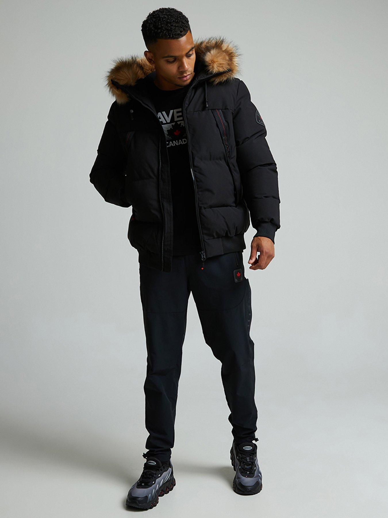  image of zavetti-canada-navax-reflective-zip-bomber-jacket-black