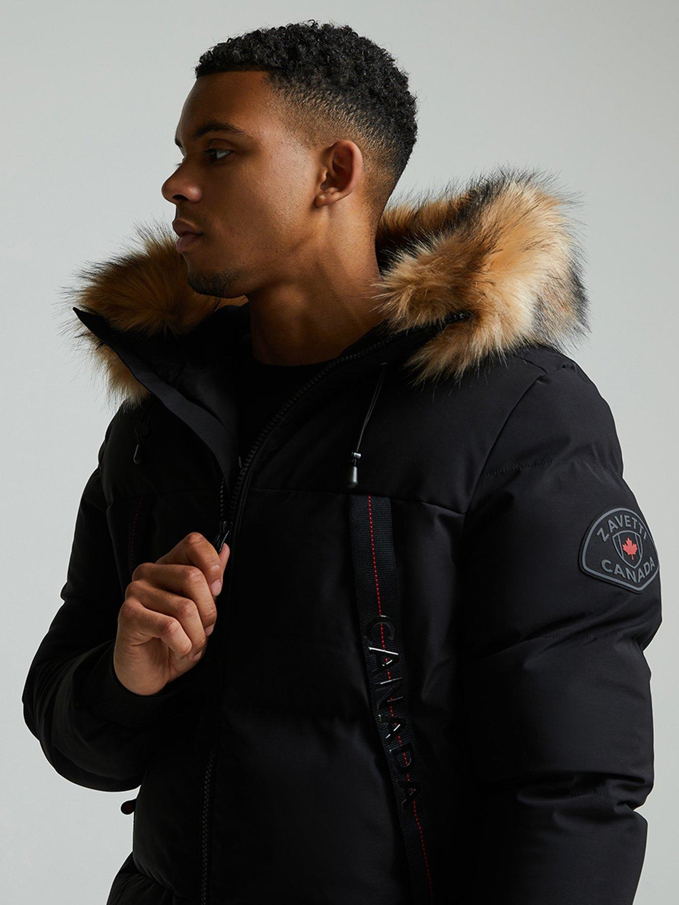  image of zavetti-canada-navax-reflective-zip-bomber-jacket-black