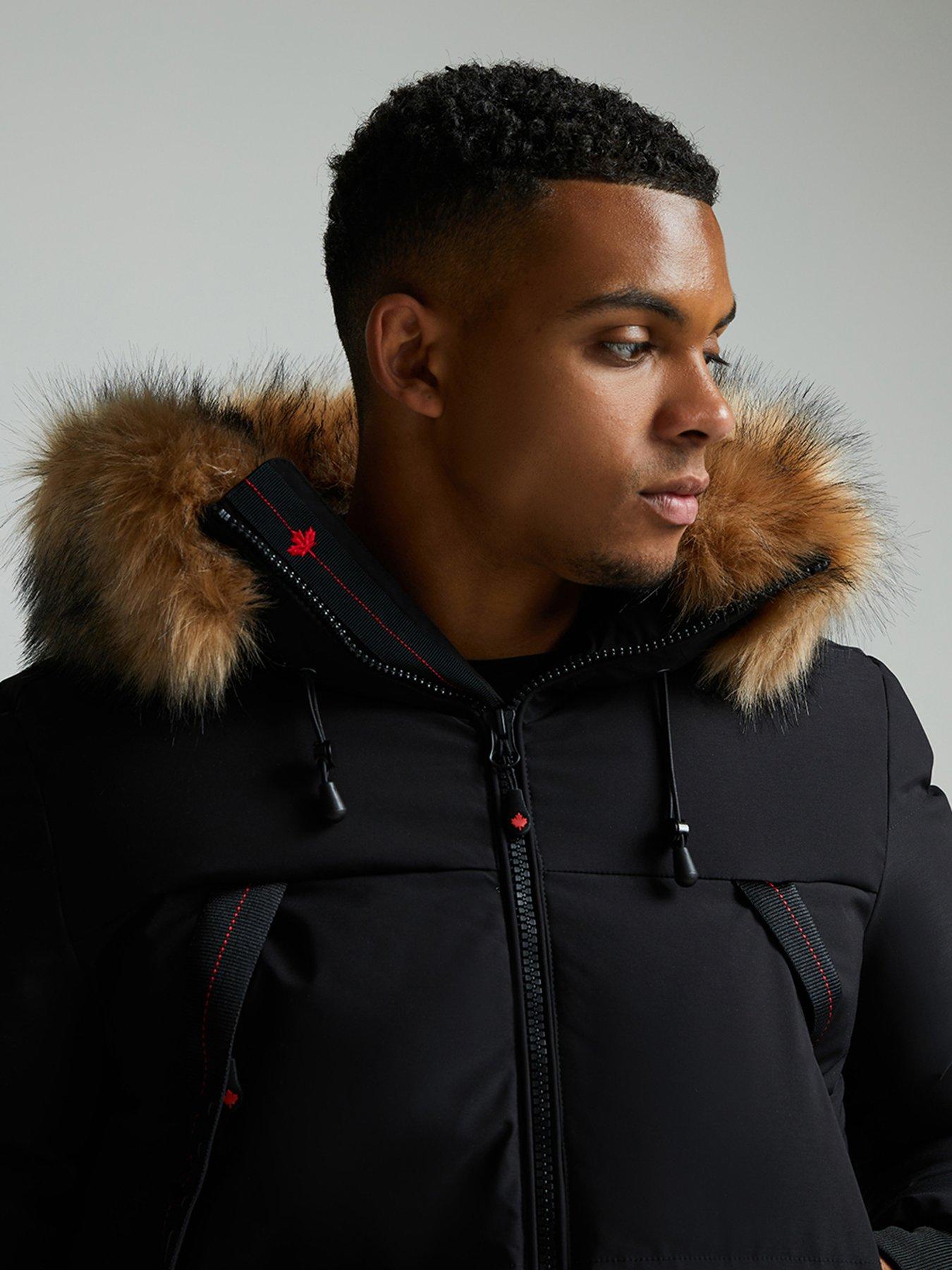Zavetti Canada Navax Reflective Zip Bomber Jacket - Black