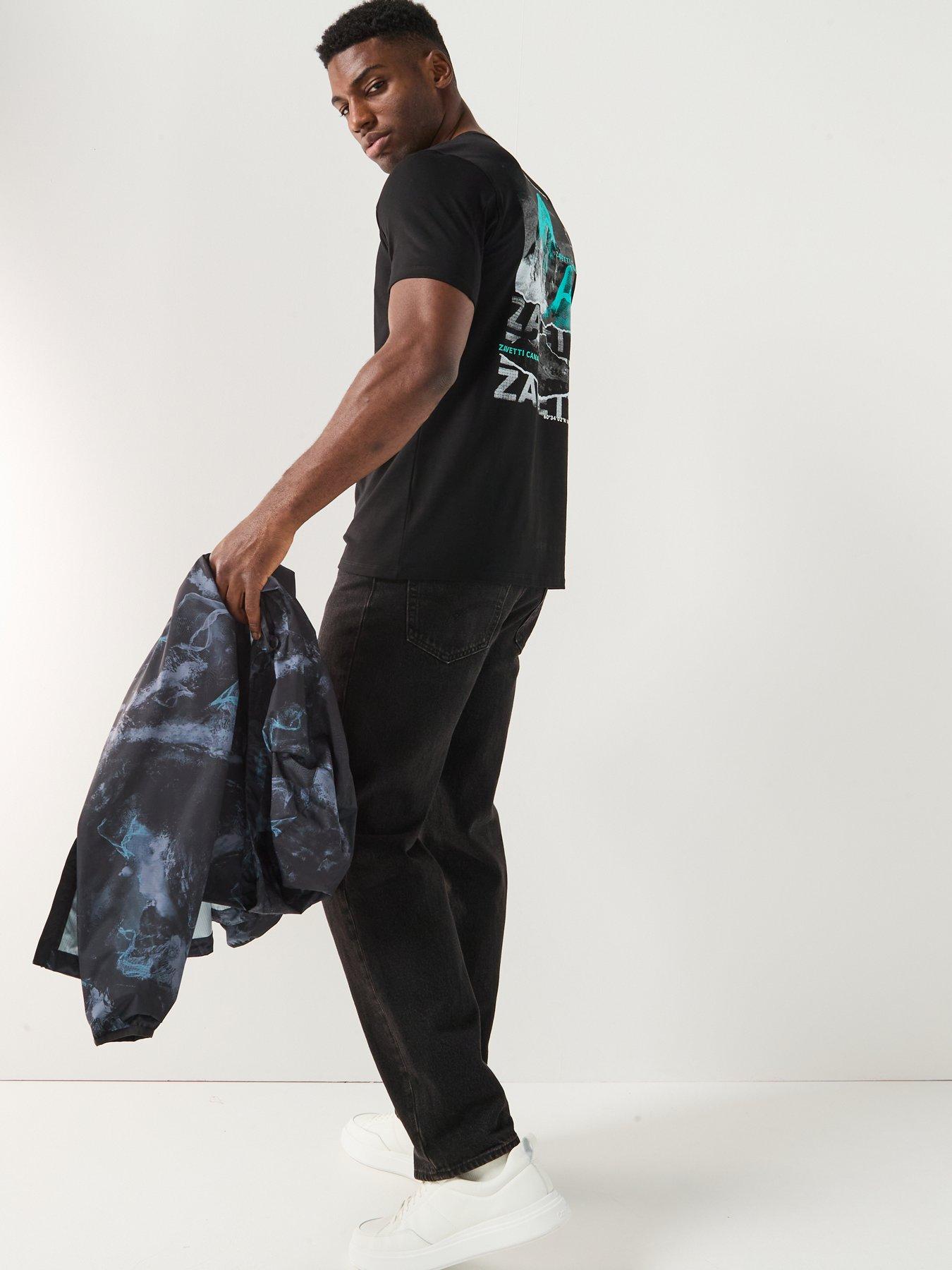 Image 3 of 5 of Zavetti Canada Nichellio Graphic Backprint Short Sleeve T-Shirt - Black