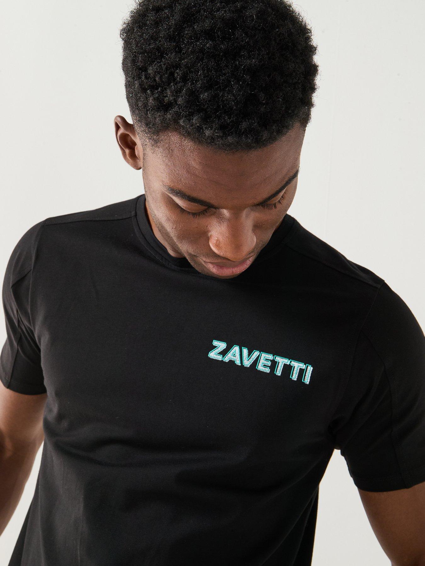 Image 5 of 5 of Zavetti Canada Nichellio Graphic Backprint Short Sleeve T-Shirt - Black