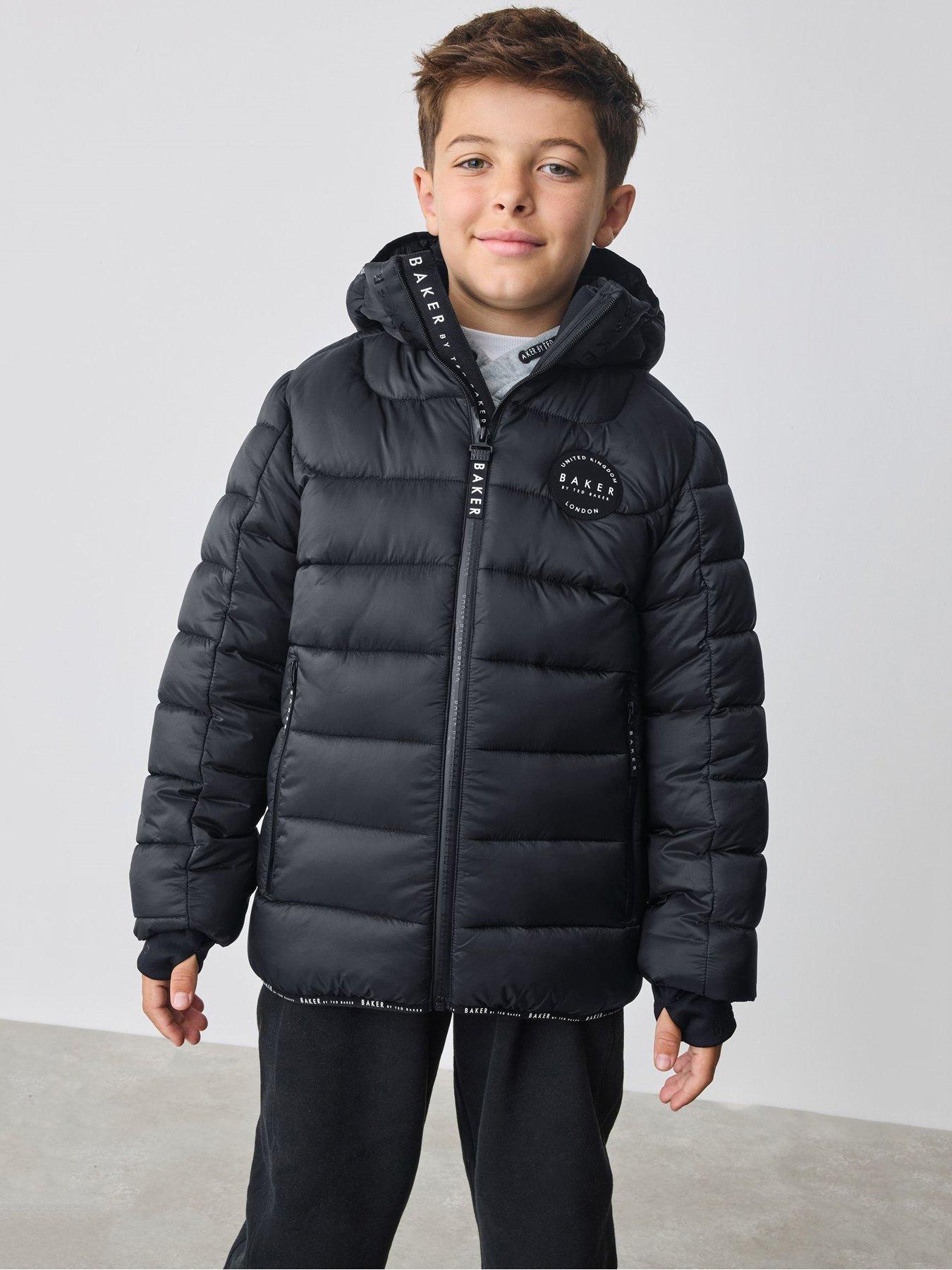 undefined Boys Midweight Coat - Navy