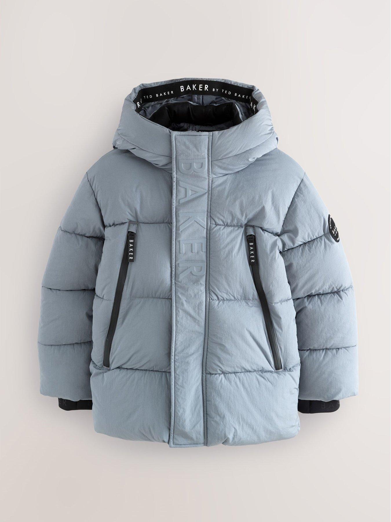  image of ted-baker-boys-zip-up-padded-coat-blue