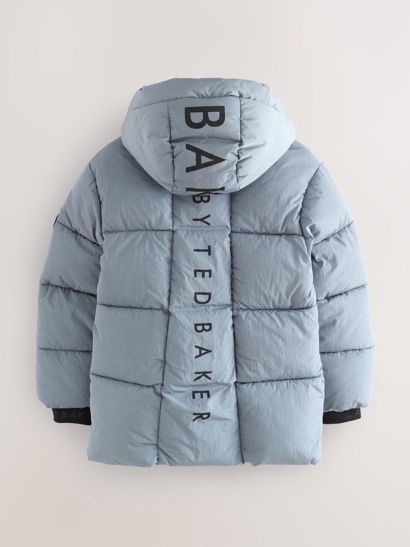  image of ted-baker-boys-zip-up-padded-coat-blue