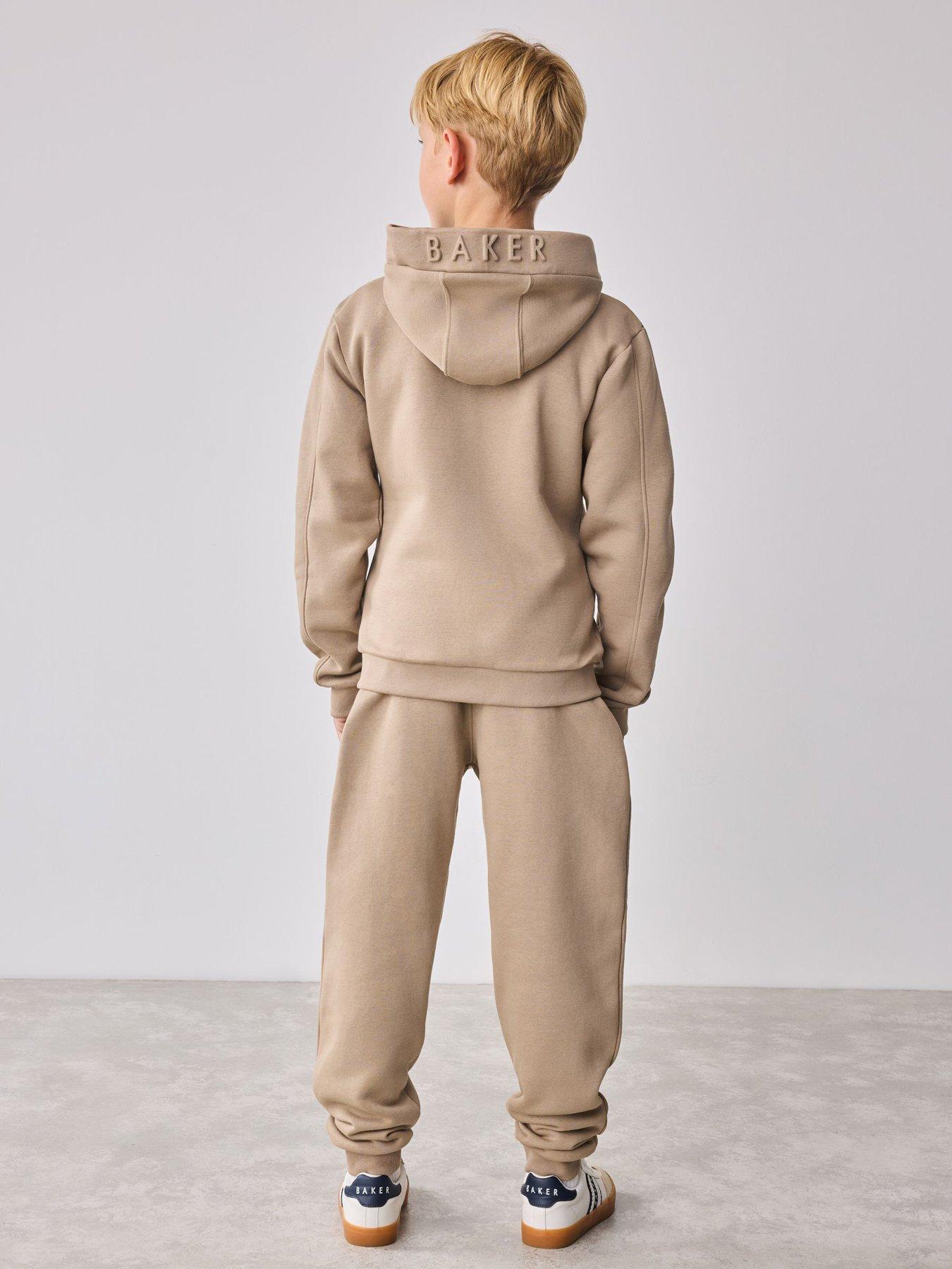  image of ted-baker-boys-hoodie-set-beige