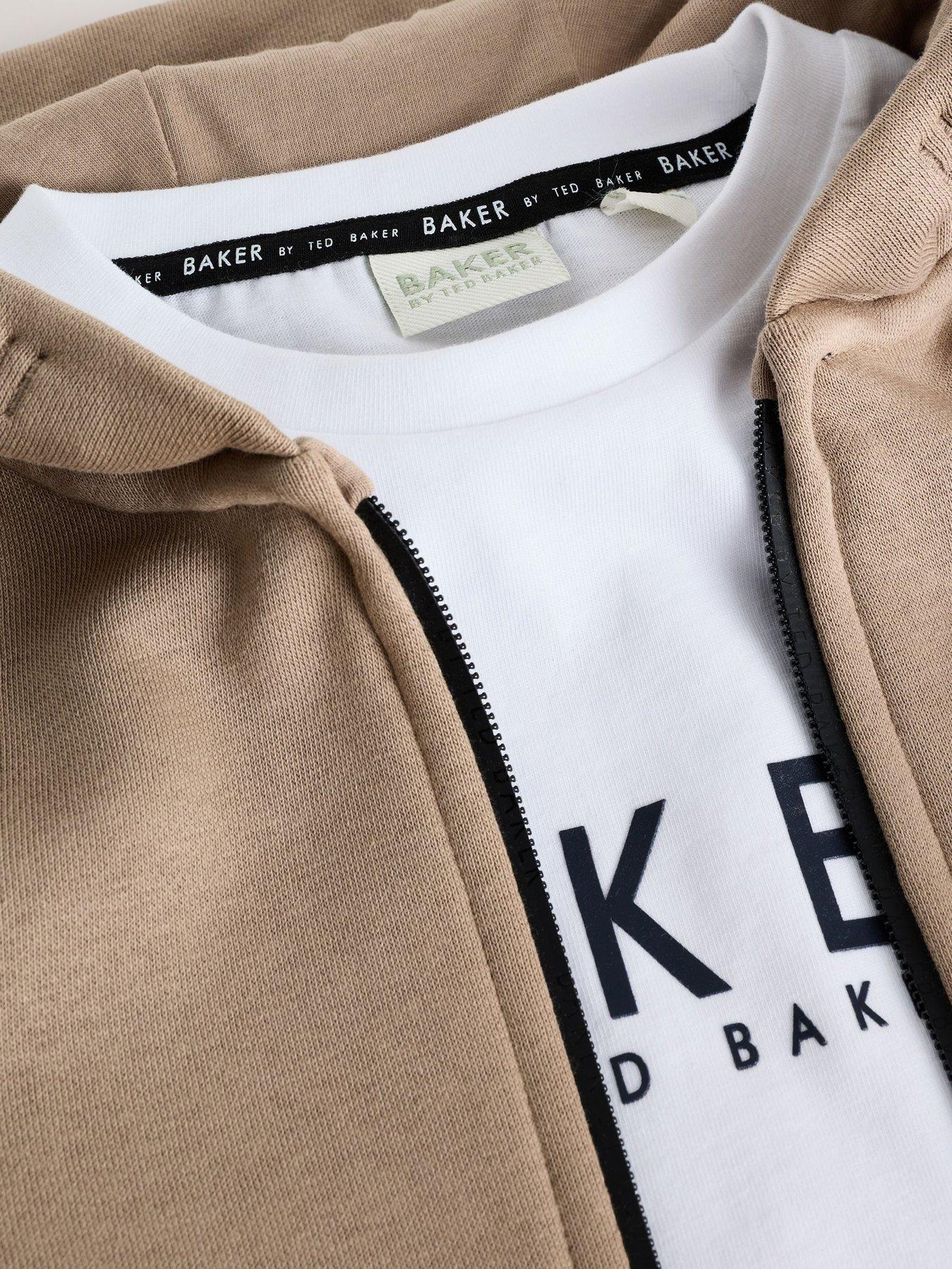  image of ted-baker-boys-hoodie-set-beige
