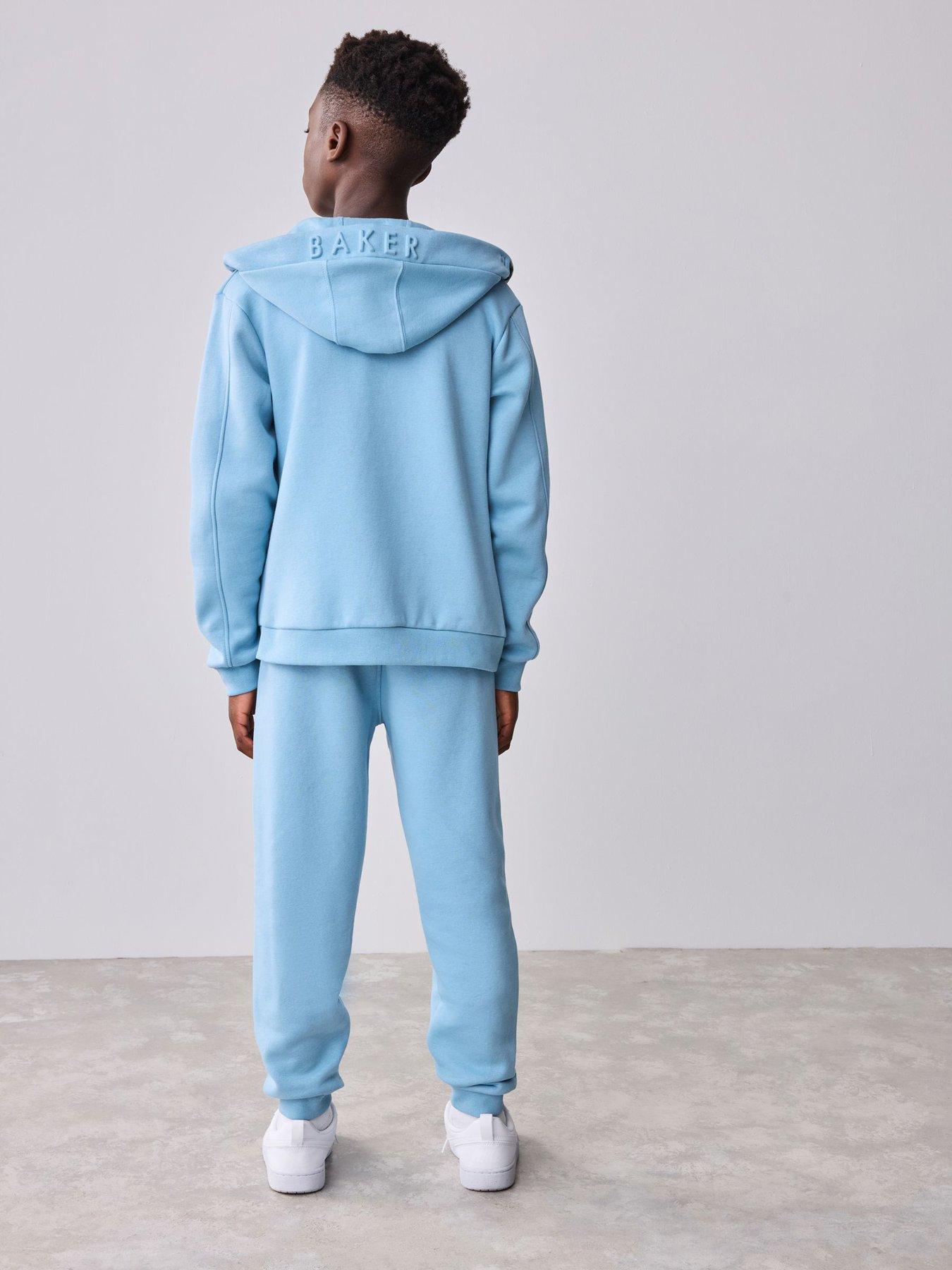 image of ted-baker-boys-hoodie-set-blue