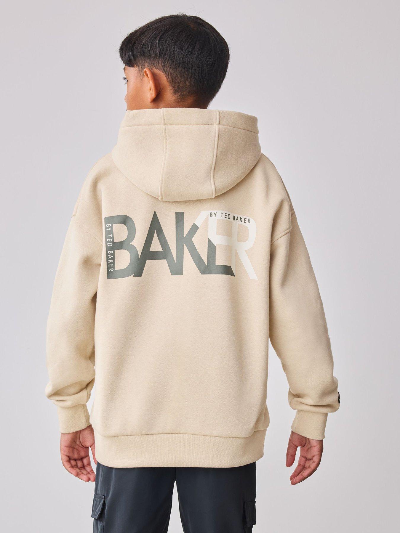  image of ted-baker-boys-hoodie-beige